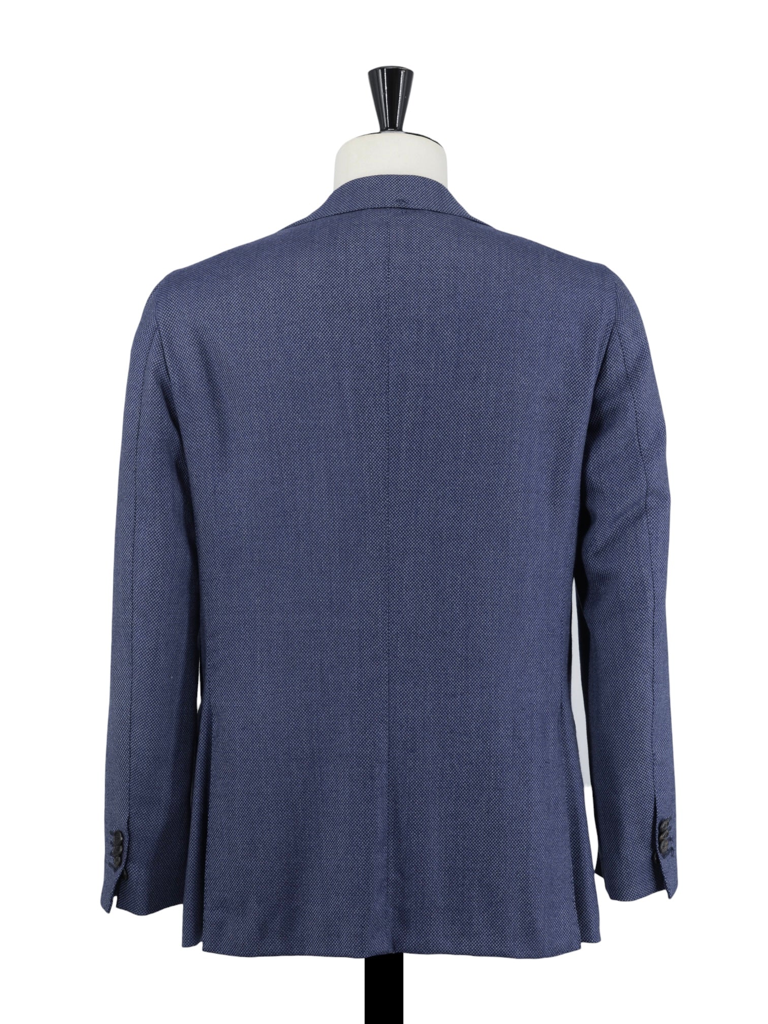 Orazio Luciano Steel Blue Wool Panama-Weave Jacket