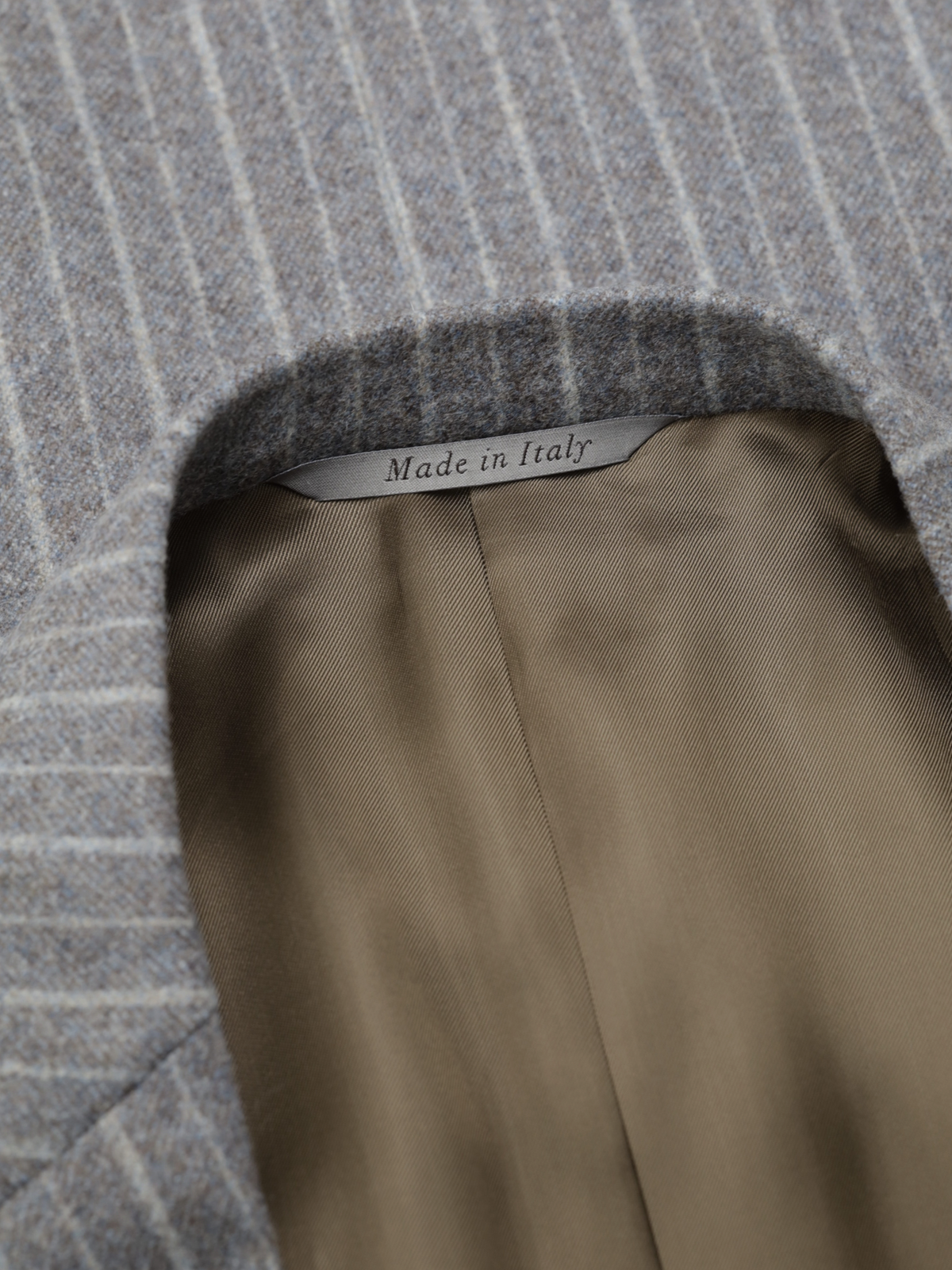 Canali Grey Classic Wool-Flannel Multi-Pinstripe Suit