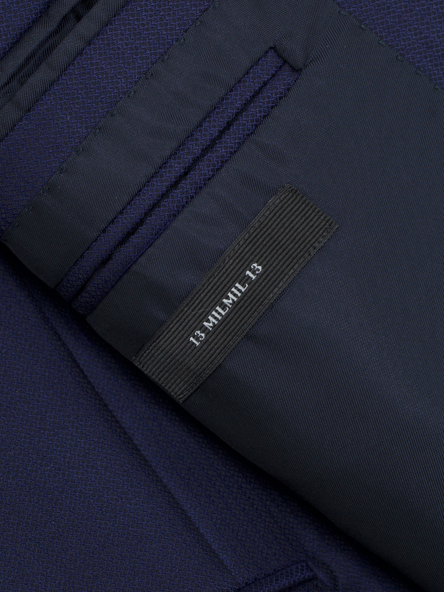 Ermenegildo Zegna Dark Blue 13milmil13 Micro-Herringbone Suit