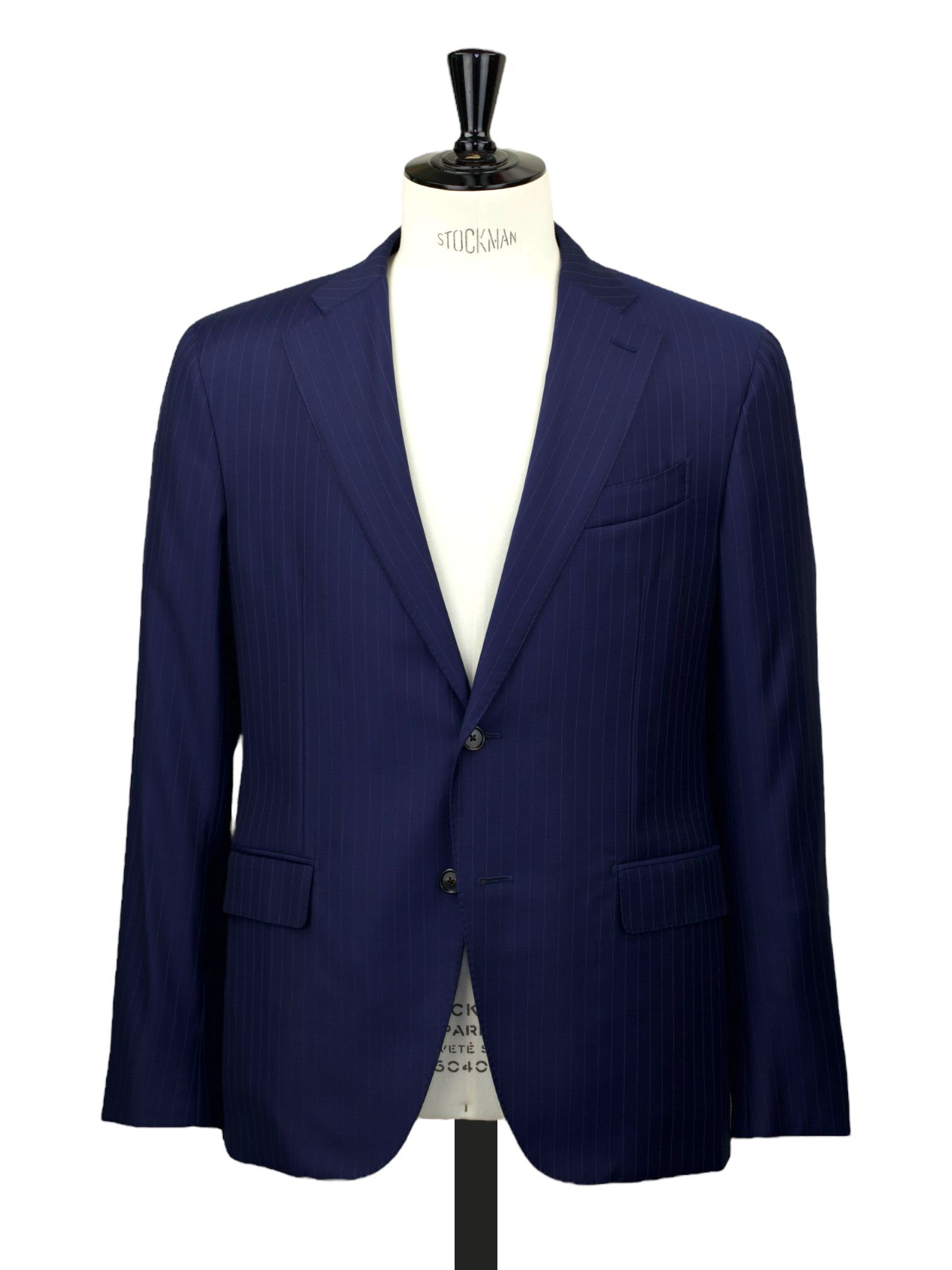 Caruso Dark Blue Super 150's "Australis" Pinstripe Boheme Suit + Extra Trousers