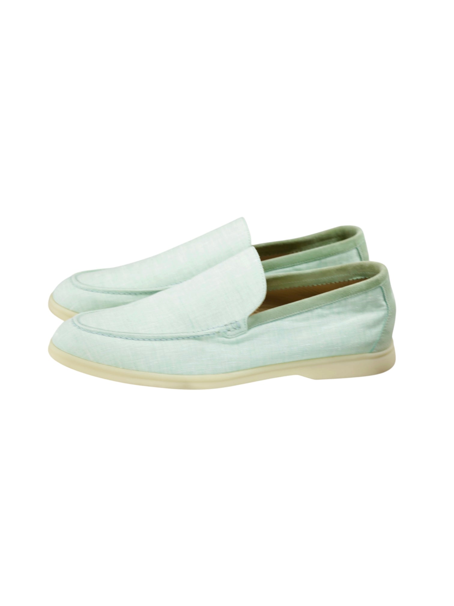 Loro Piana Mint Green Cotton-Canvas Summer Walk