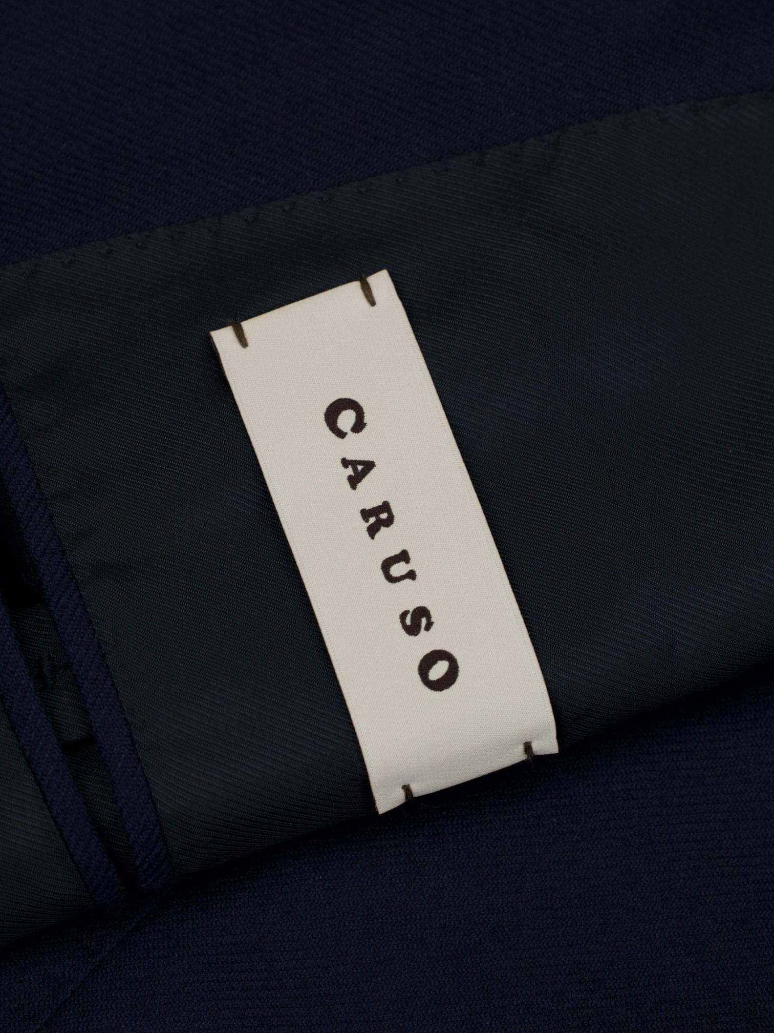 Caruso Navy Pure Cashmere Winter-Essential Twill Jacket