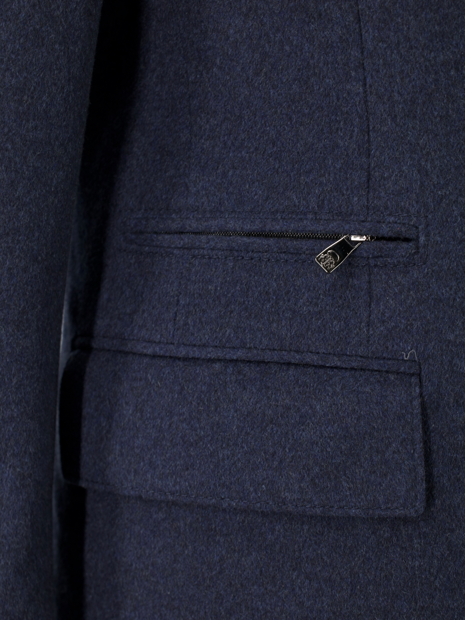 Corneliani Steel Blue Pure Cashmere Milestone Overcoat