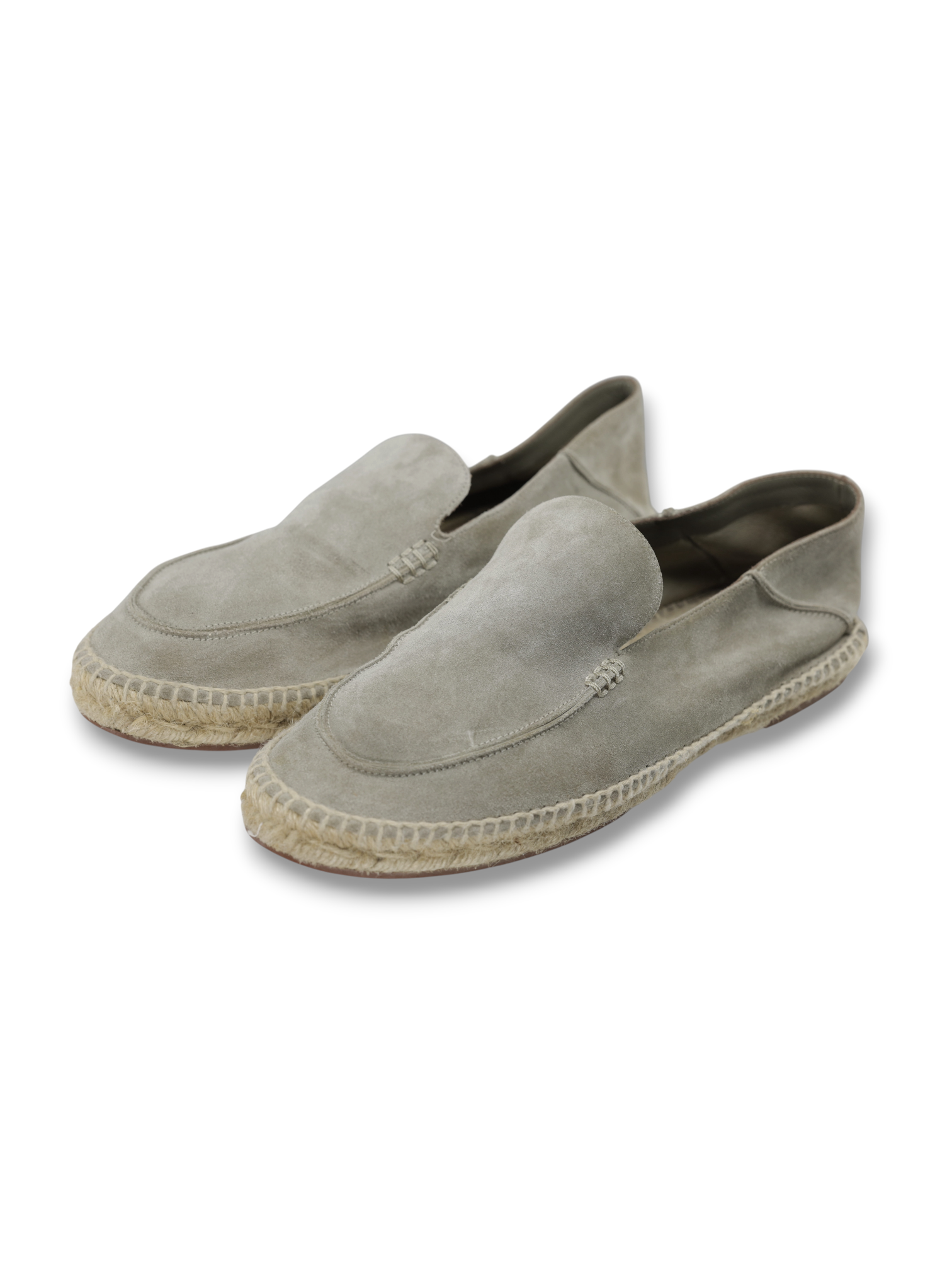 Loro Piana Grey Suede Seaside Walk Espadrilles