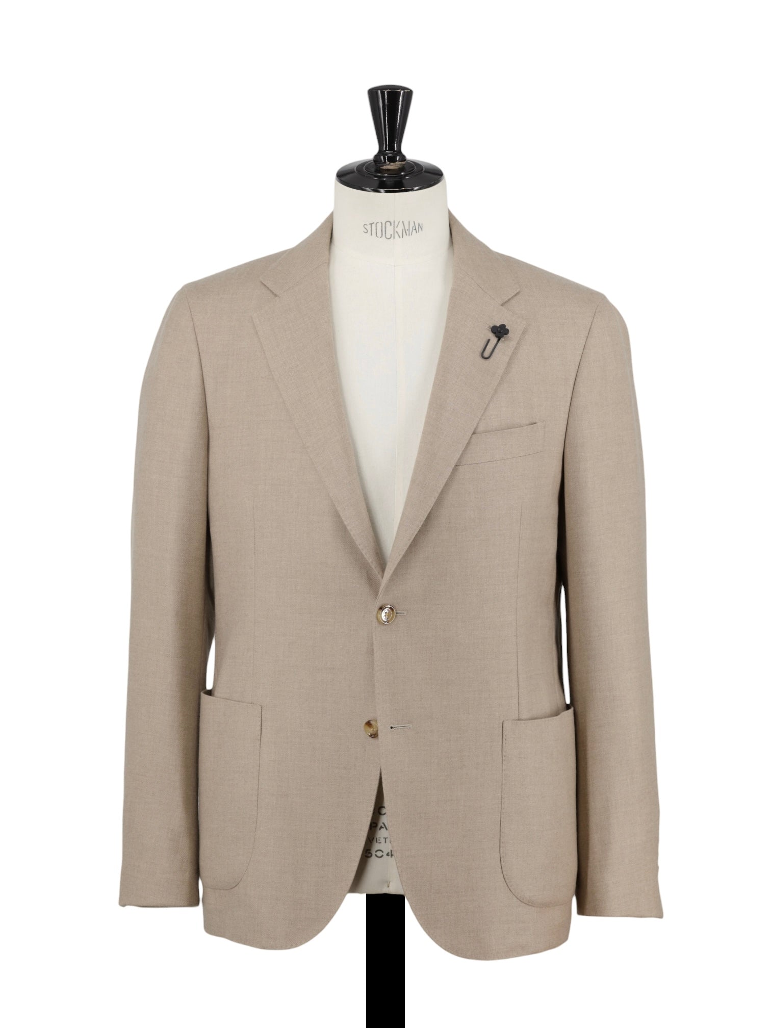 Lardini Light Brown Pure Cashmere-Award Twill Jacket