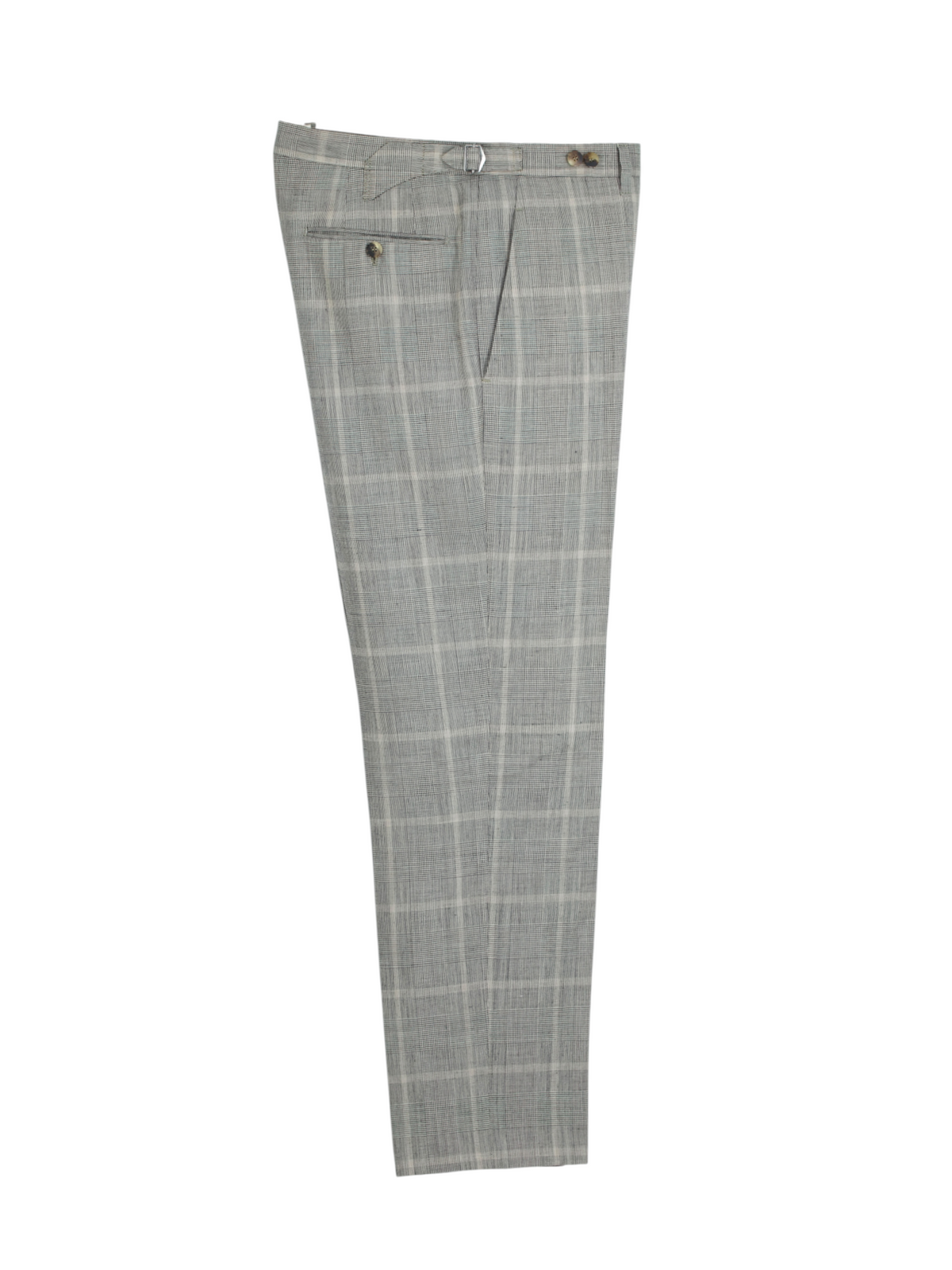 Cesare Attolini Taupe Wool, Silk & Linen Overcheck Summer Suit