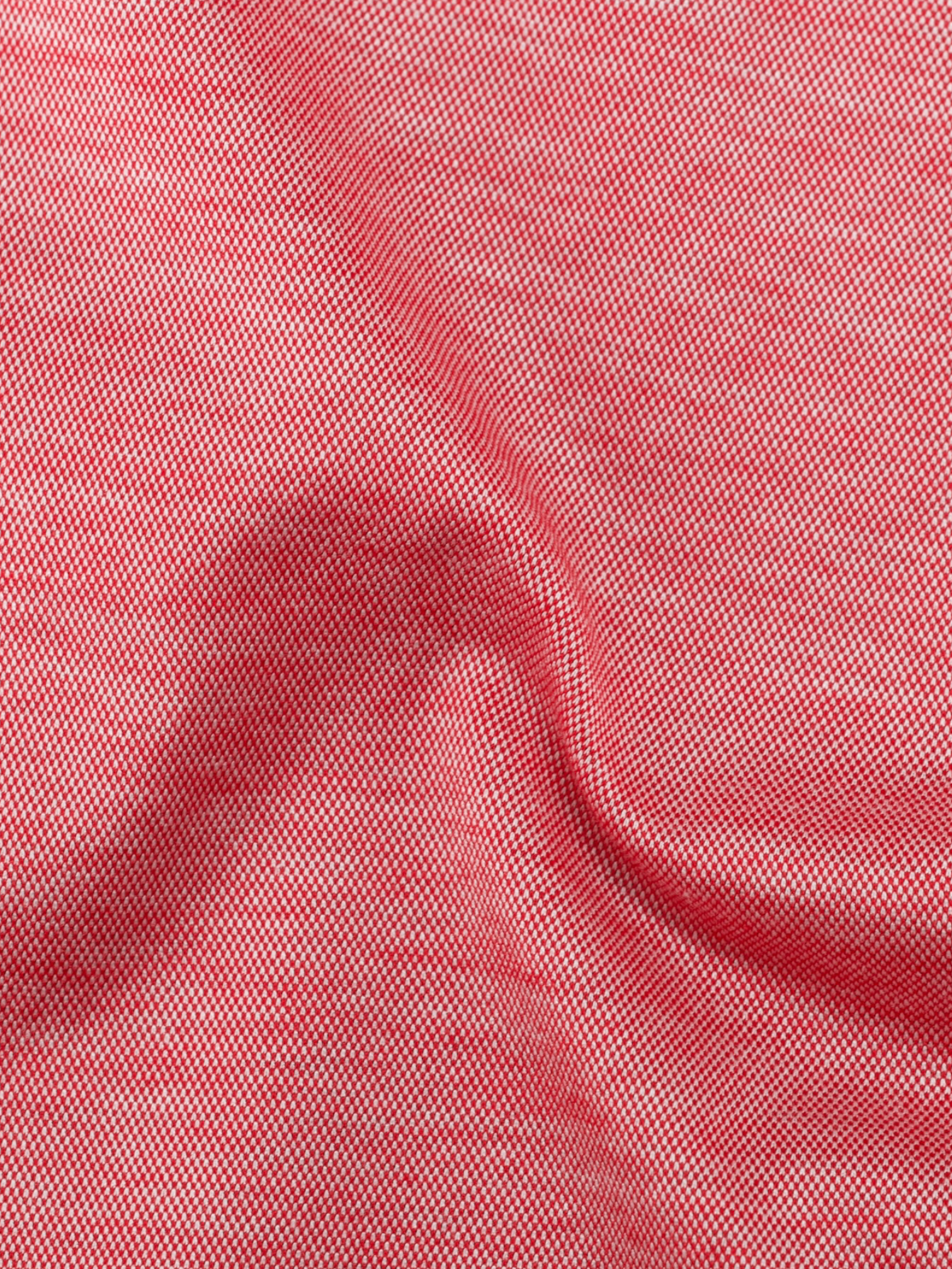 Kiton Coral Red Soft-Cotton Neapolitan Summer Shirt