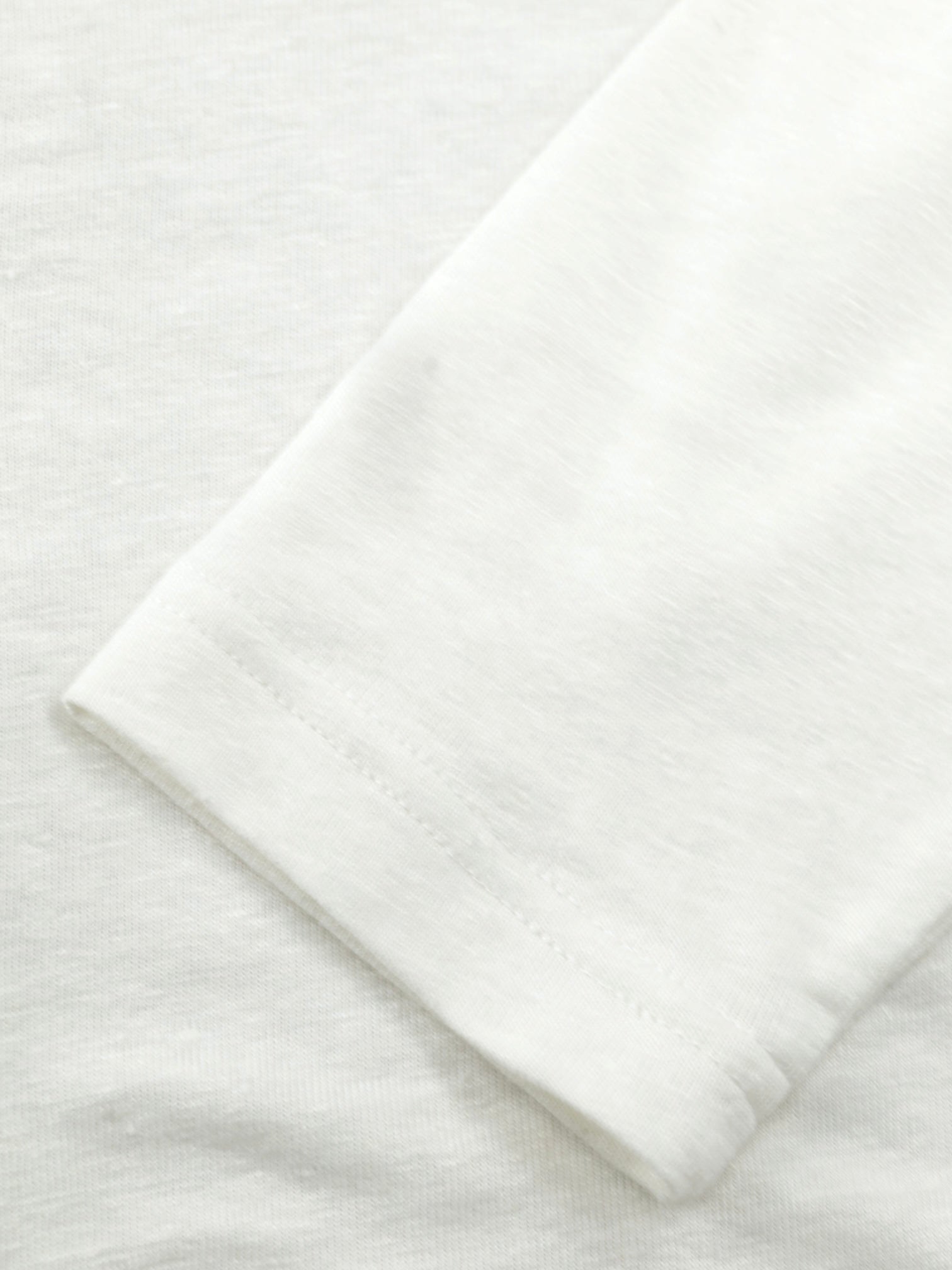 Stefan Brandt Offwhite Linen-Stretch Button-Up Polo