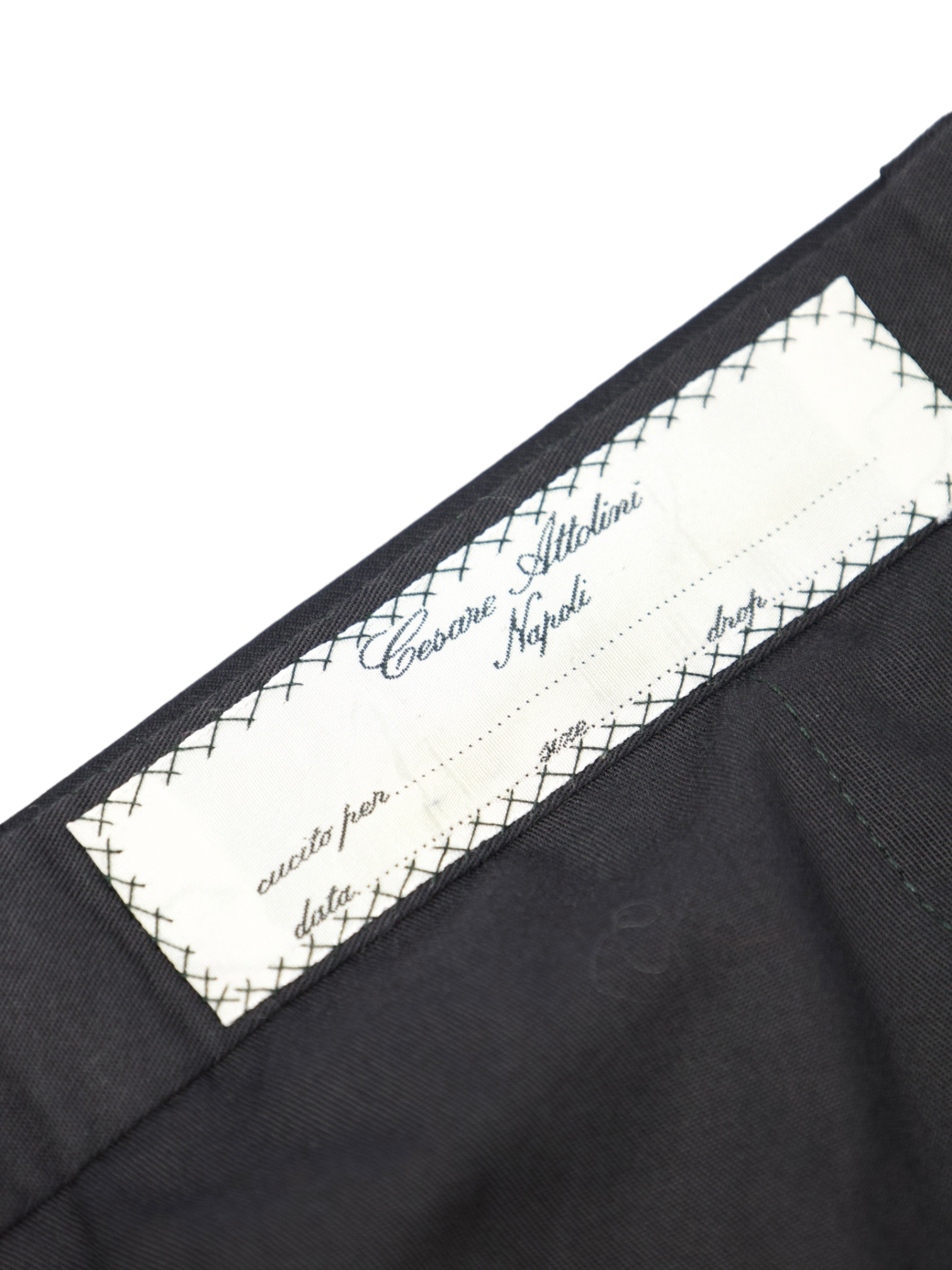 Cesare Attolini Black Fine-Wool Trousers
