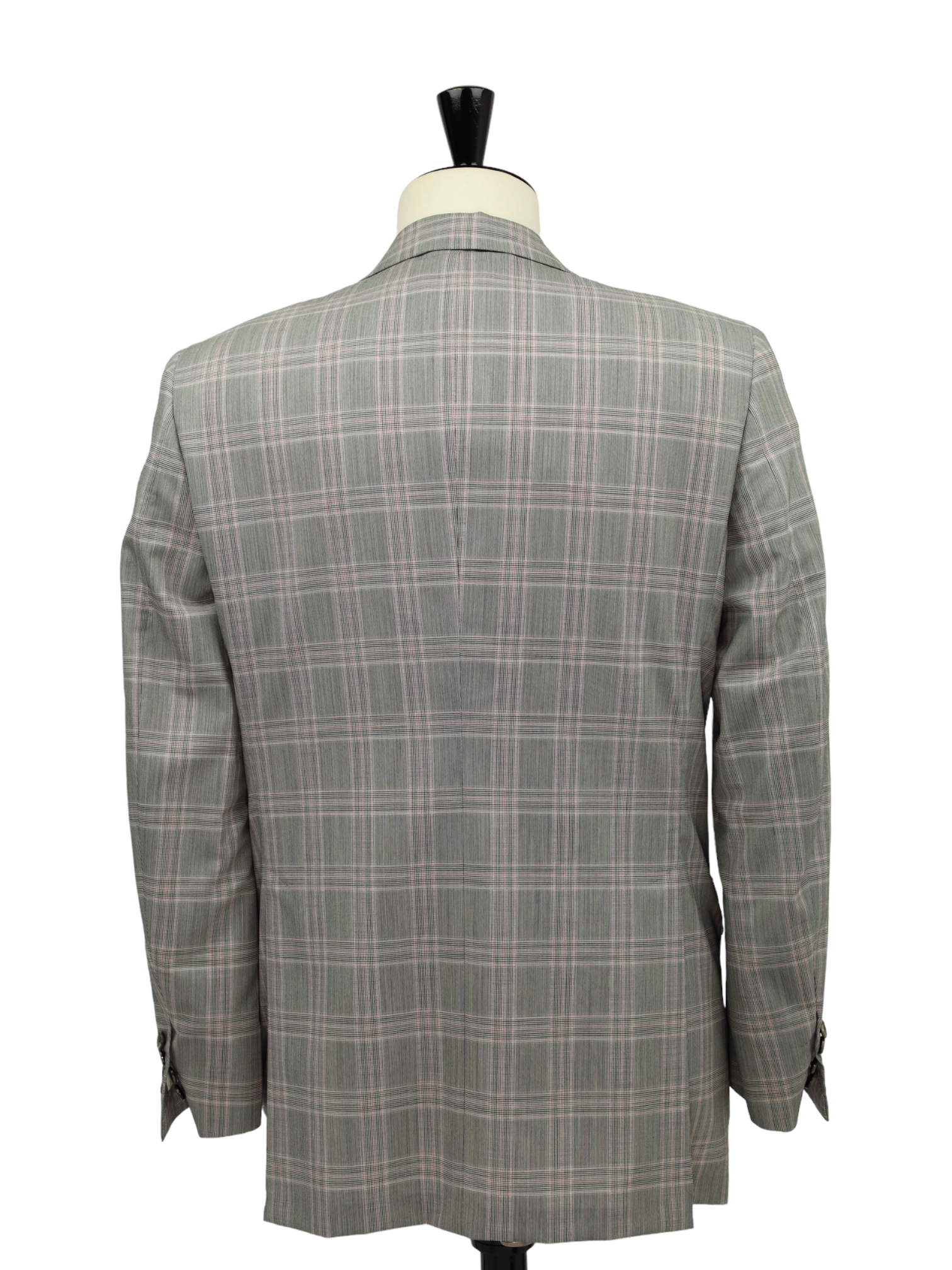 Brioni Light Grey and Pink Super 150's Glenplaid Suit