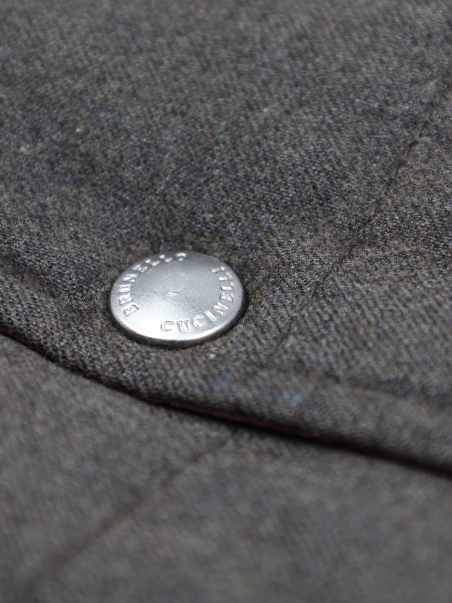 Brunello Cucinelli Brown Wool, Cashmere & Silk Goose Down Vest