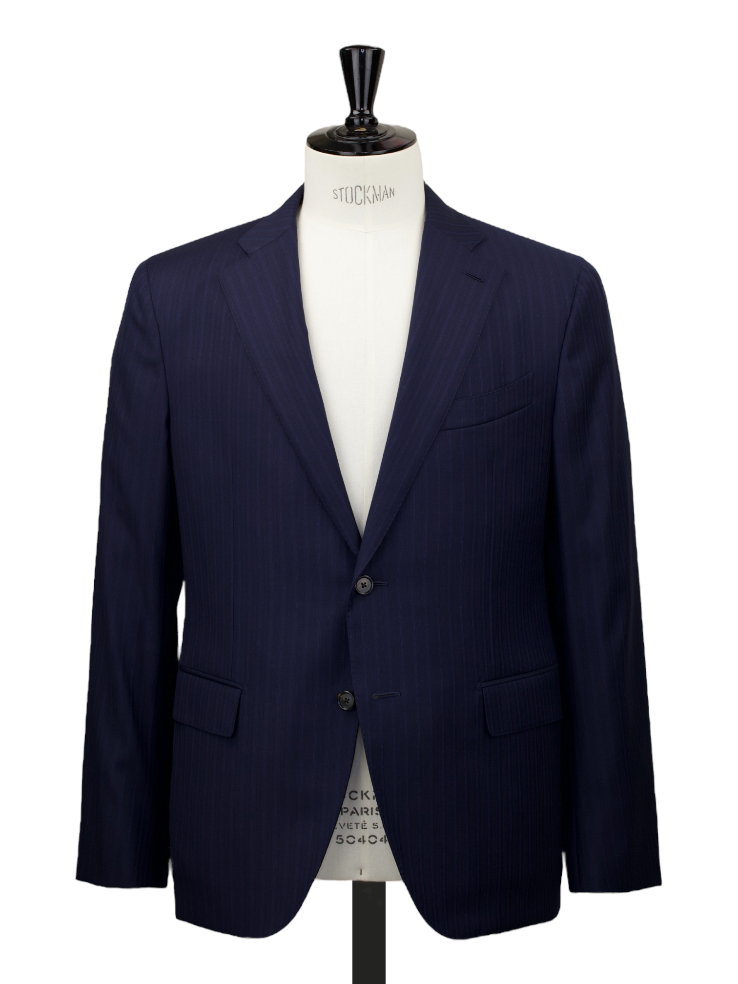 Caruso Navy Super 150's "Winter Australis" Pinstripe Boheme Suit + Extra Trousers