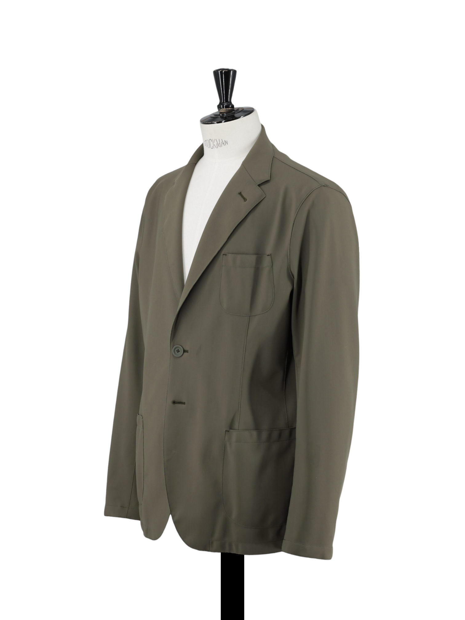 Herno Olive Green Stretch-Scuba Comfort Jacket