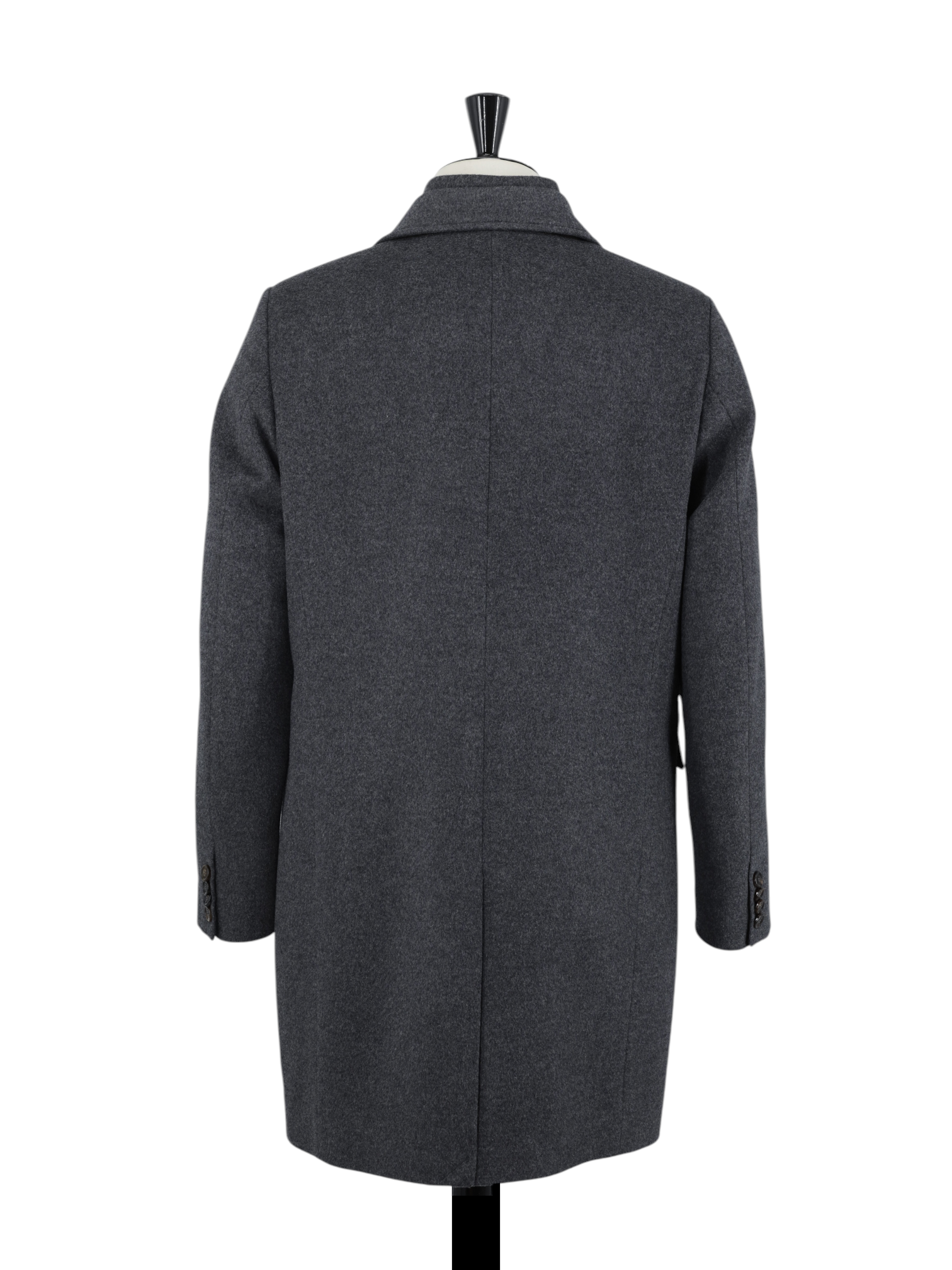 MooRER Dark Grey Wool & Cashmere Montesi Overcoat