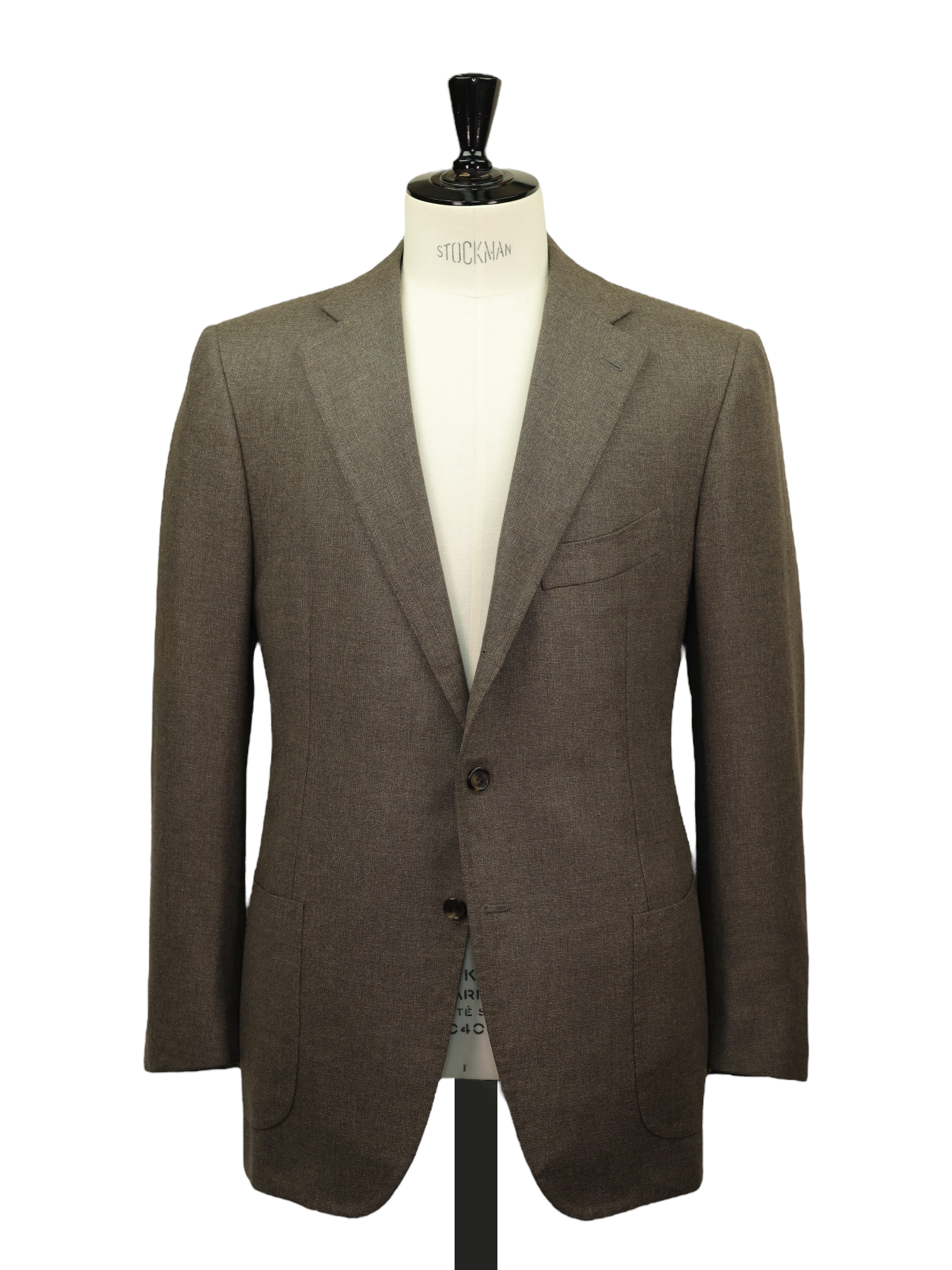 Cesare Attolini Brown Super 150's & Cashmere Micro-Pattern Jacket