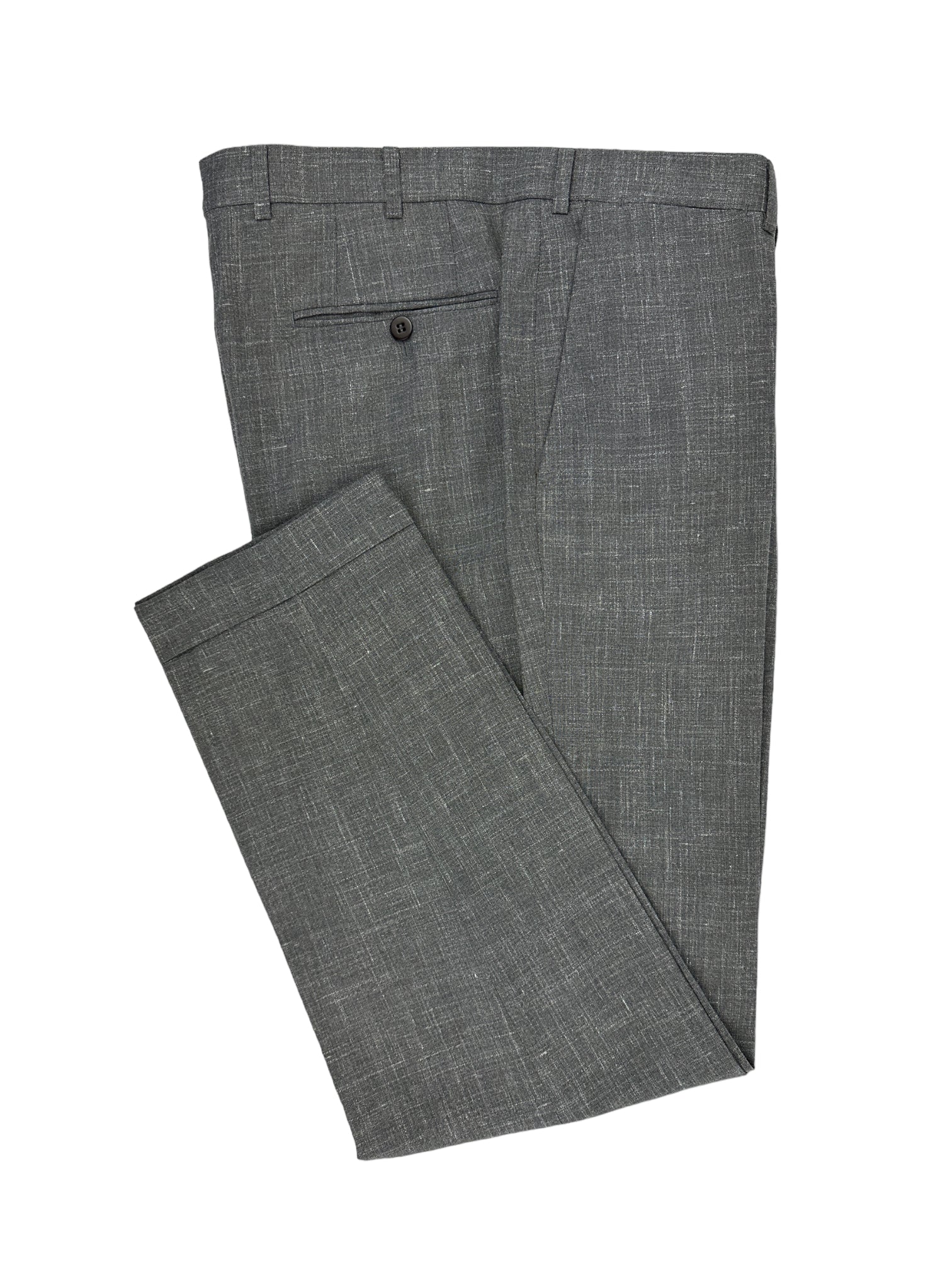 Isaia Taupe Wool, Silk and Linen Suit