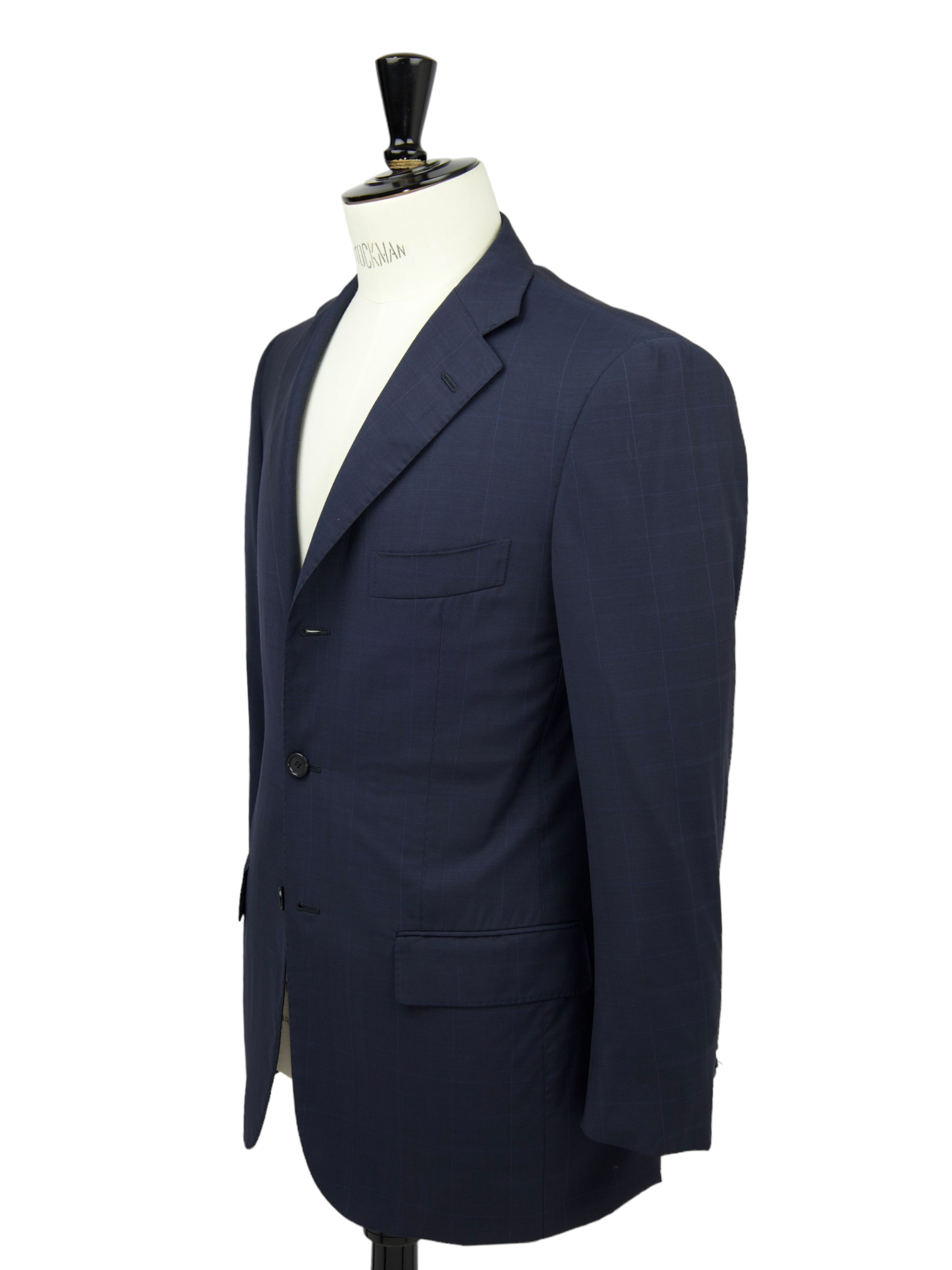 Cesare Attolini Blue Super 150's Windowpane Suit