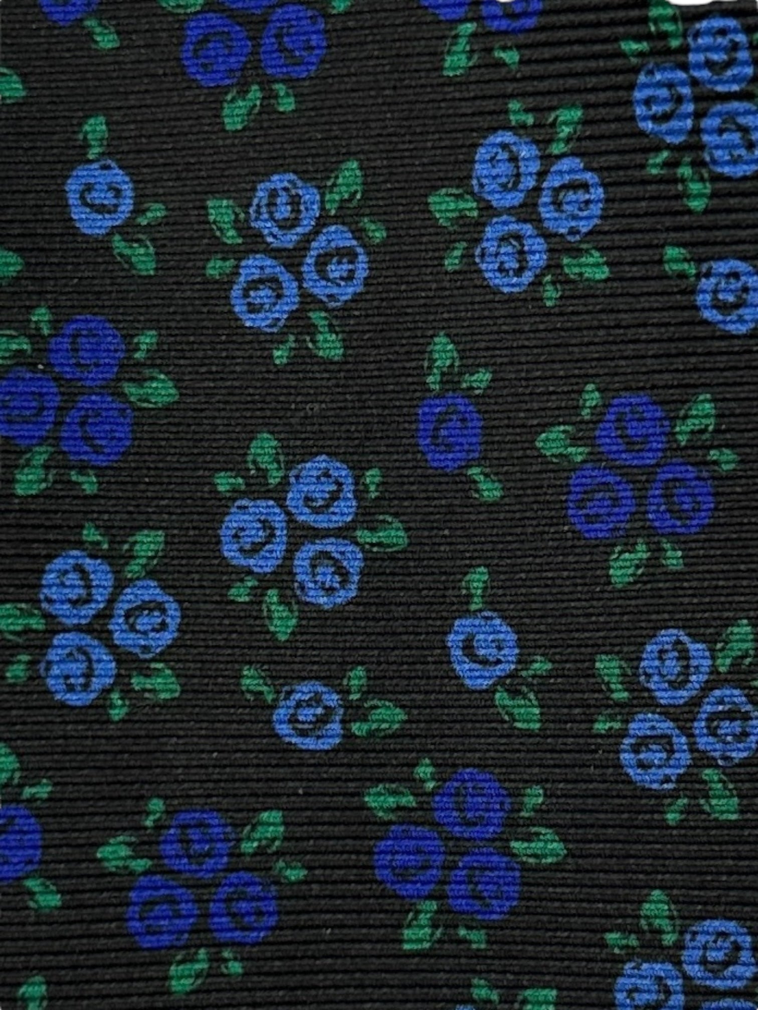 Kiton 5-Fold Dark Green Floral Silk Tie