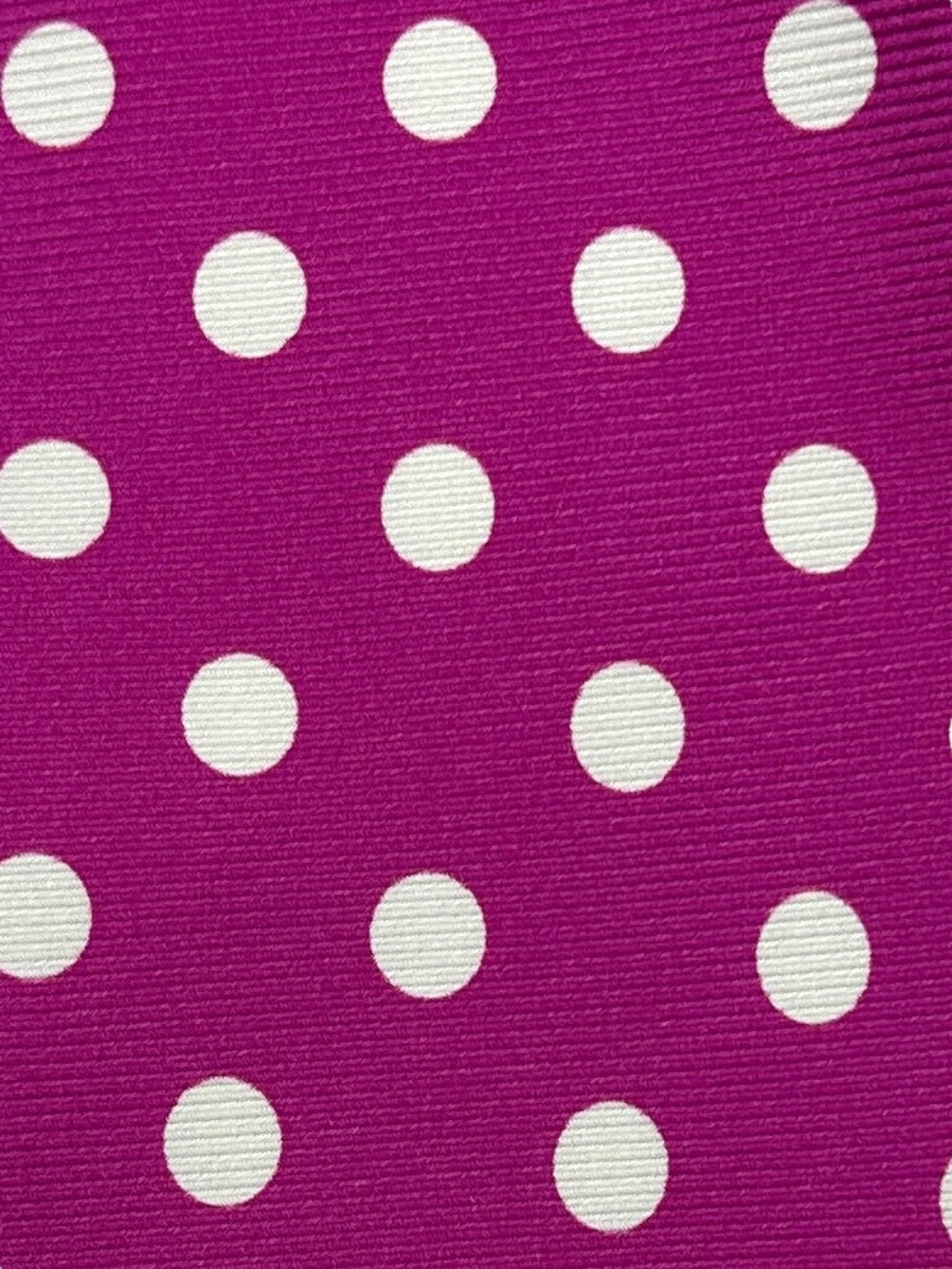 Kiton 5-Fold Pink Polka Dot Tie