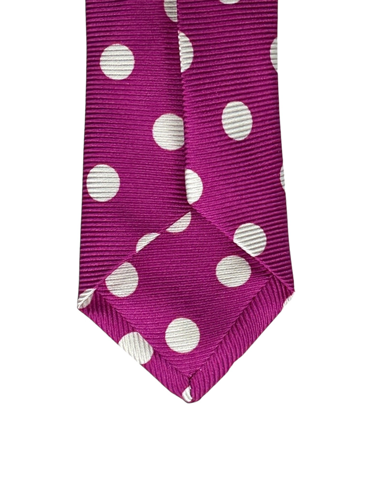 Kiton 5-Fold Pink Polka Dot Tie