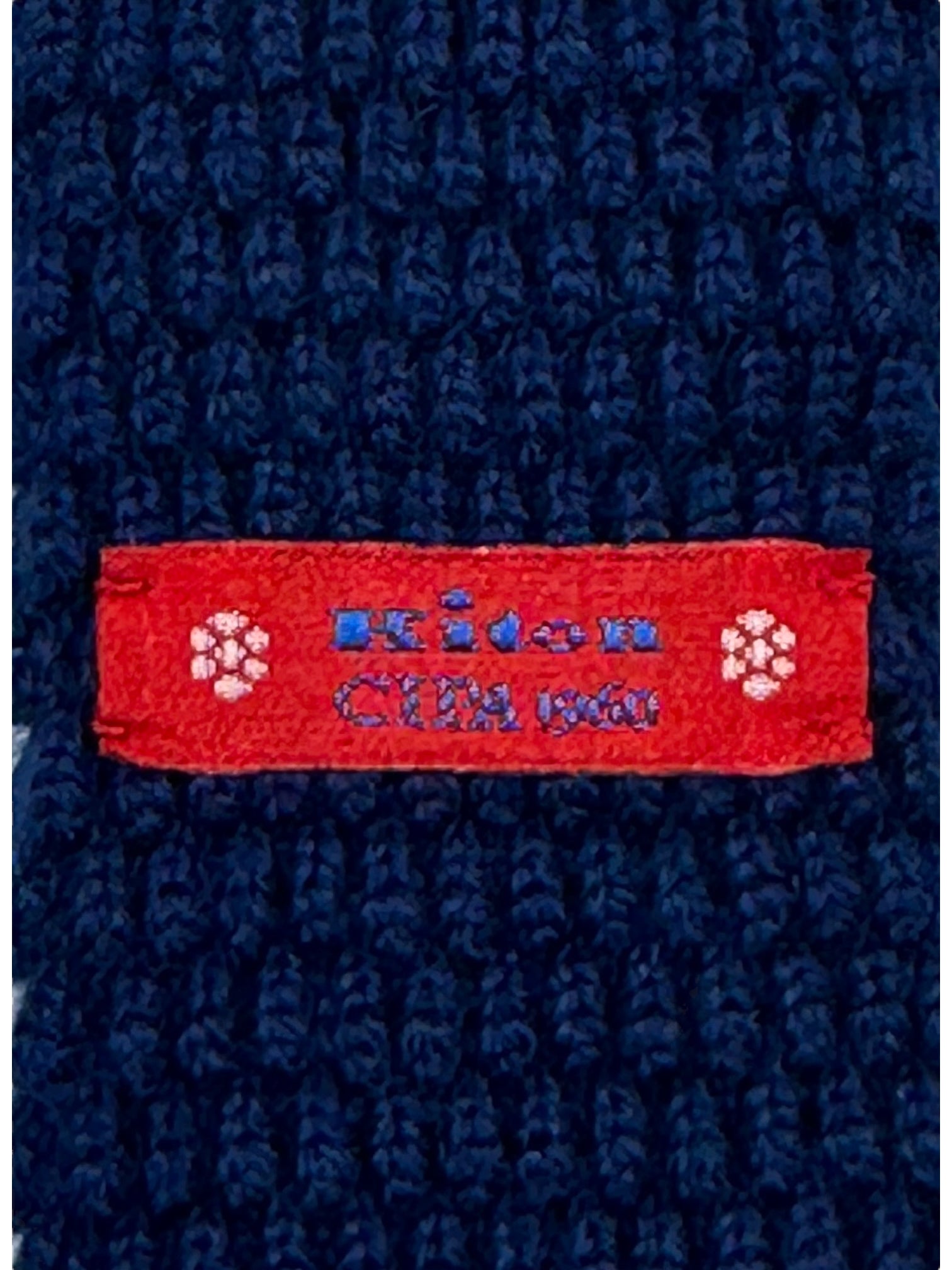 Kiton Blue Cashmere Knitted Tie