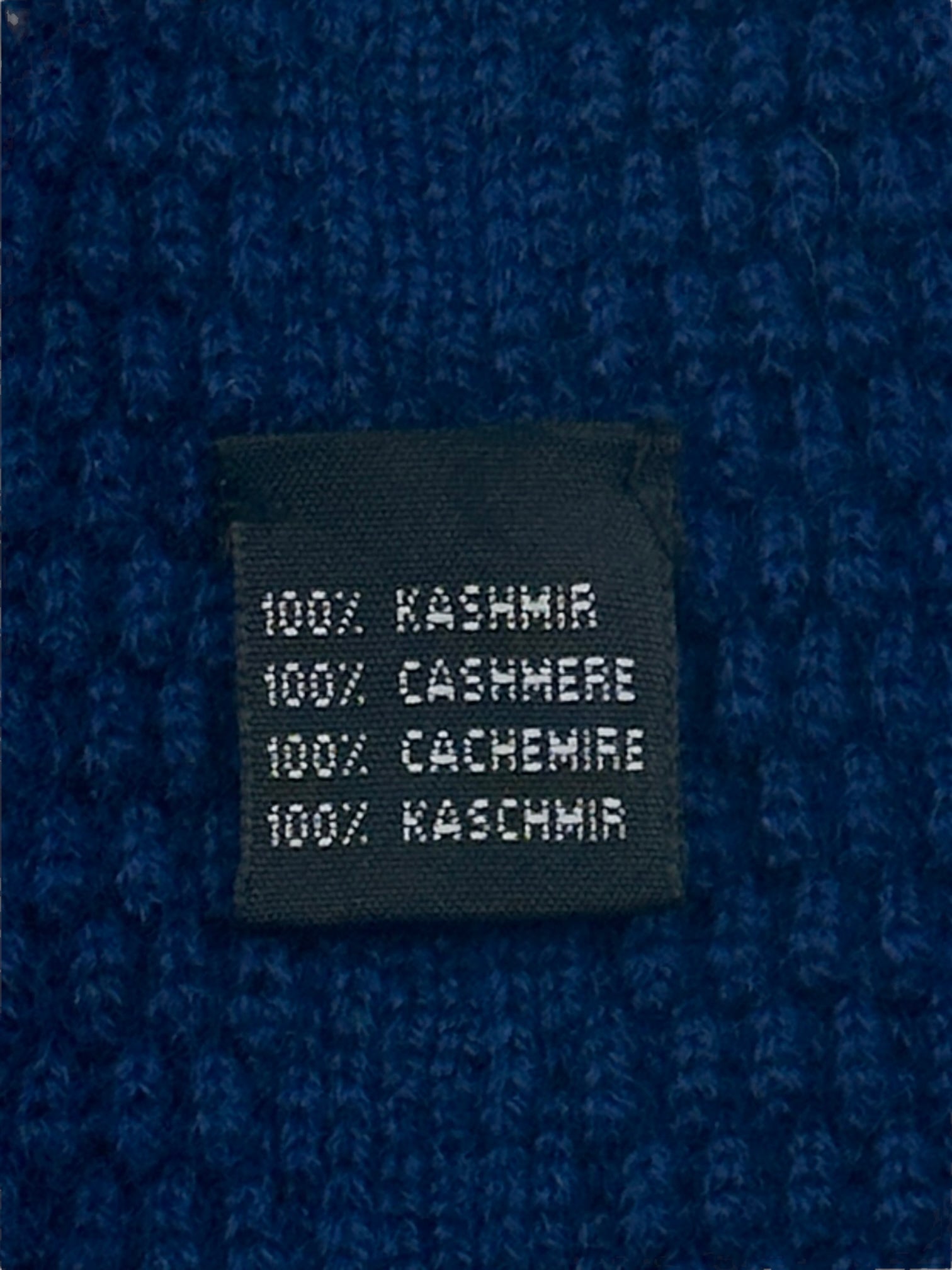 Kiton Blue Cashmere Knitted Tie