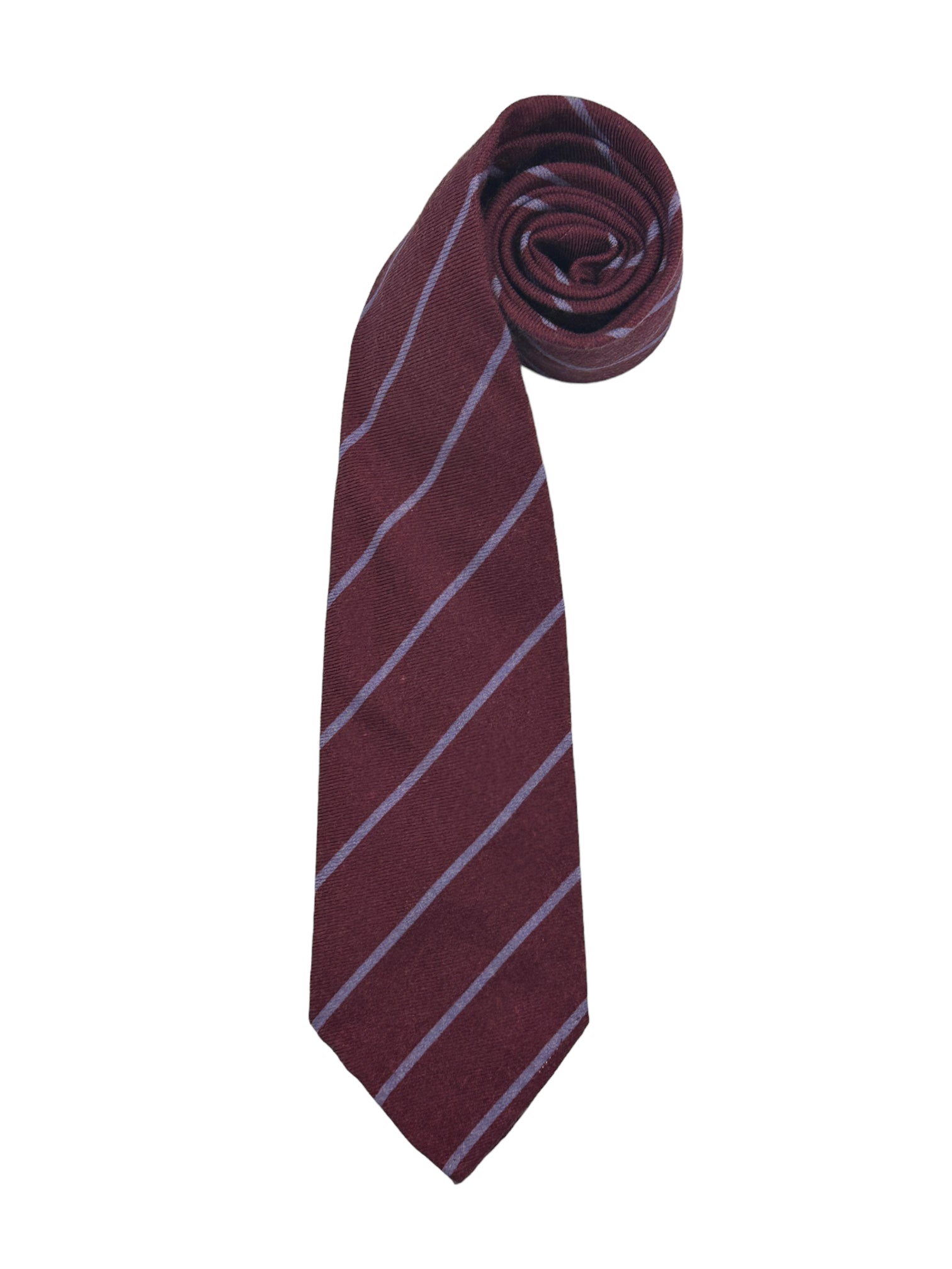 Kiton 5-Fold Cherry Red Cashmere and Silk Untipped Tie