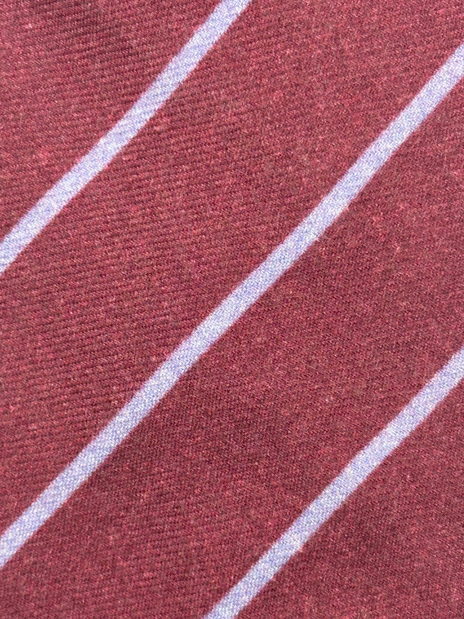 Kiton 5-Fold Cherry Red Cashmere and Silk Untipped Tie