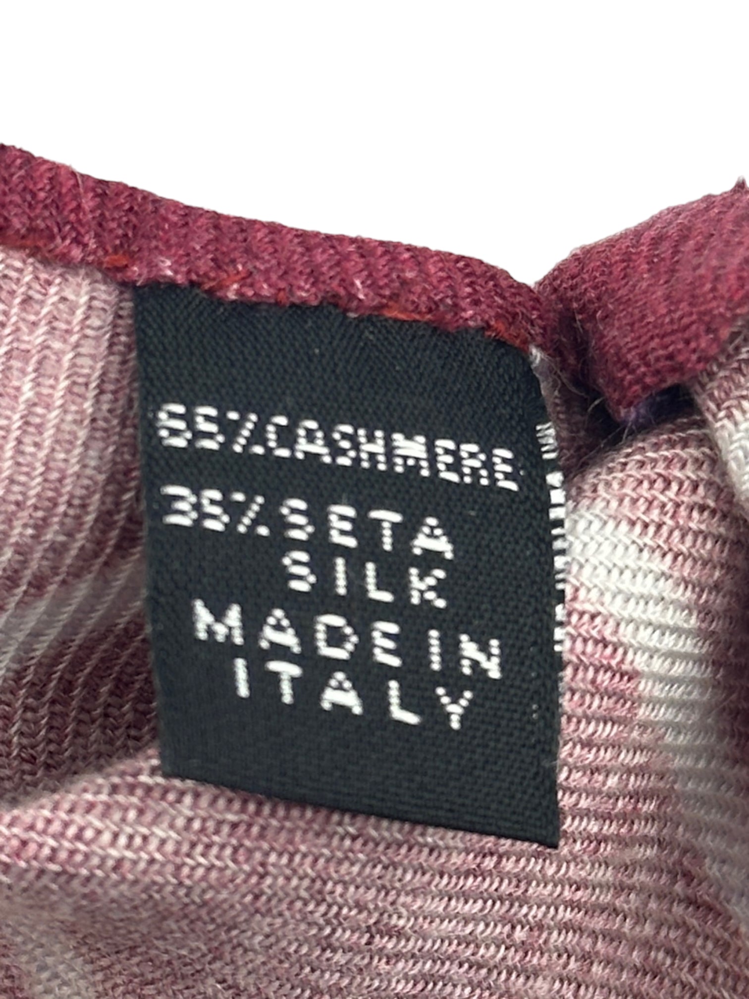 Kiton 5-Fold Cherry Red Cashmere and Silk Untipped Tie