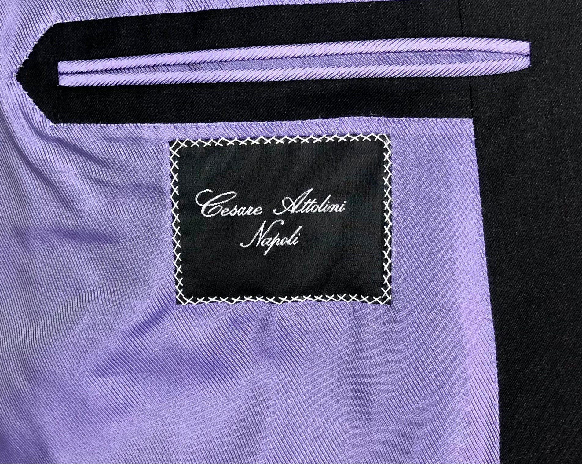Cesare Attolini Anthracite Double Breasted Jacket