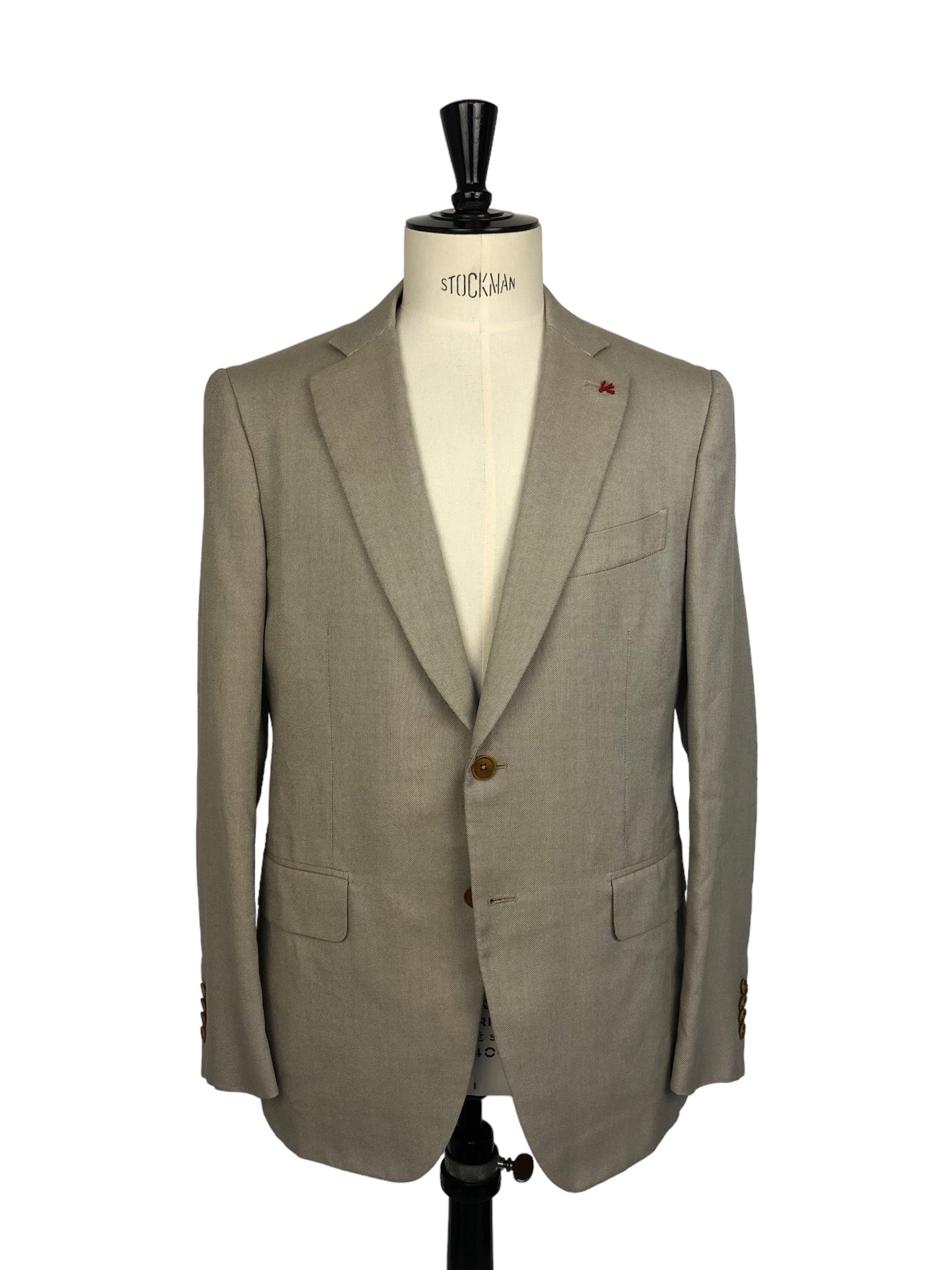 Isaia Beige Cotton Jacket