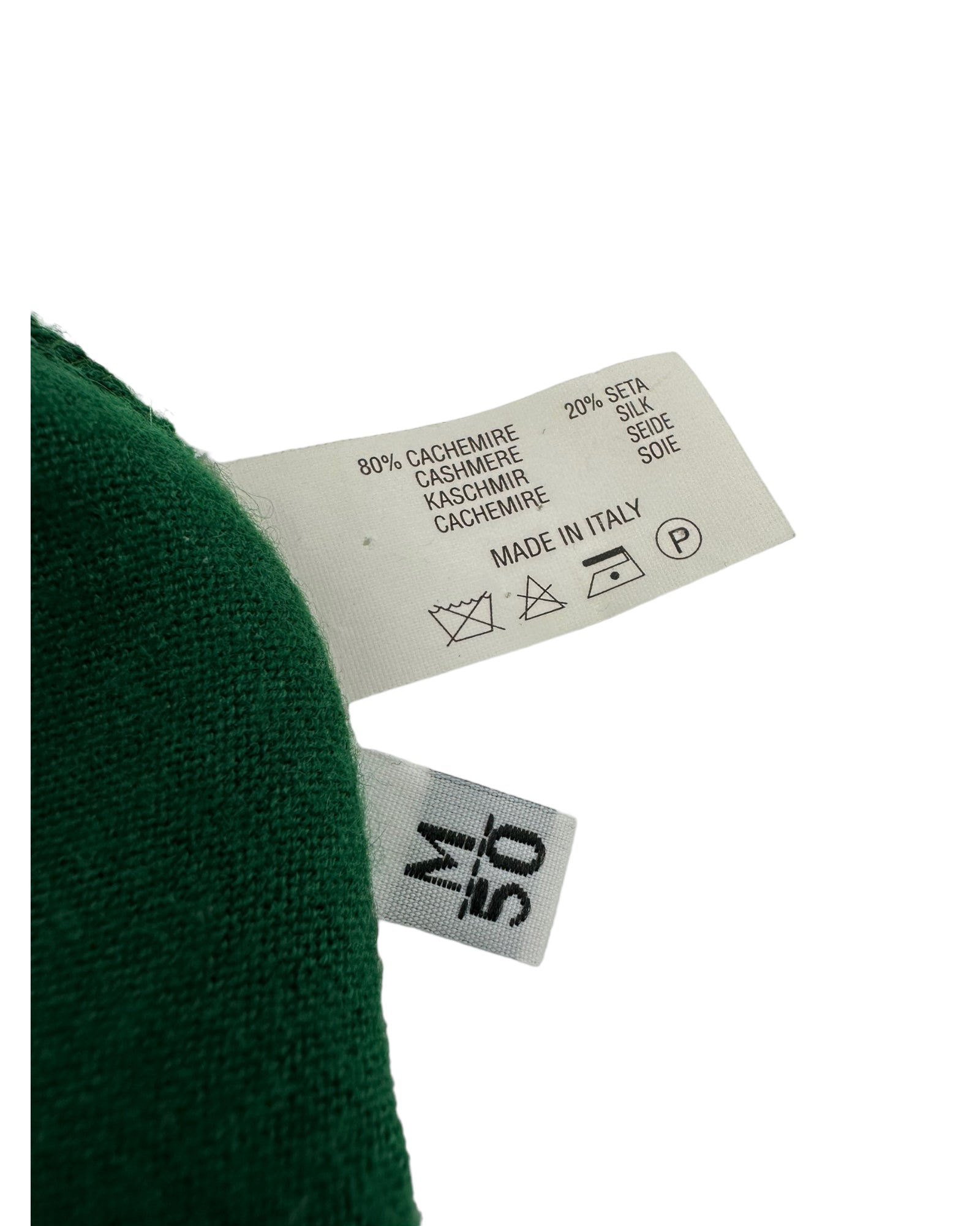 Kiton Rolex Green Cashmere & Silk Blend Cardigan