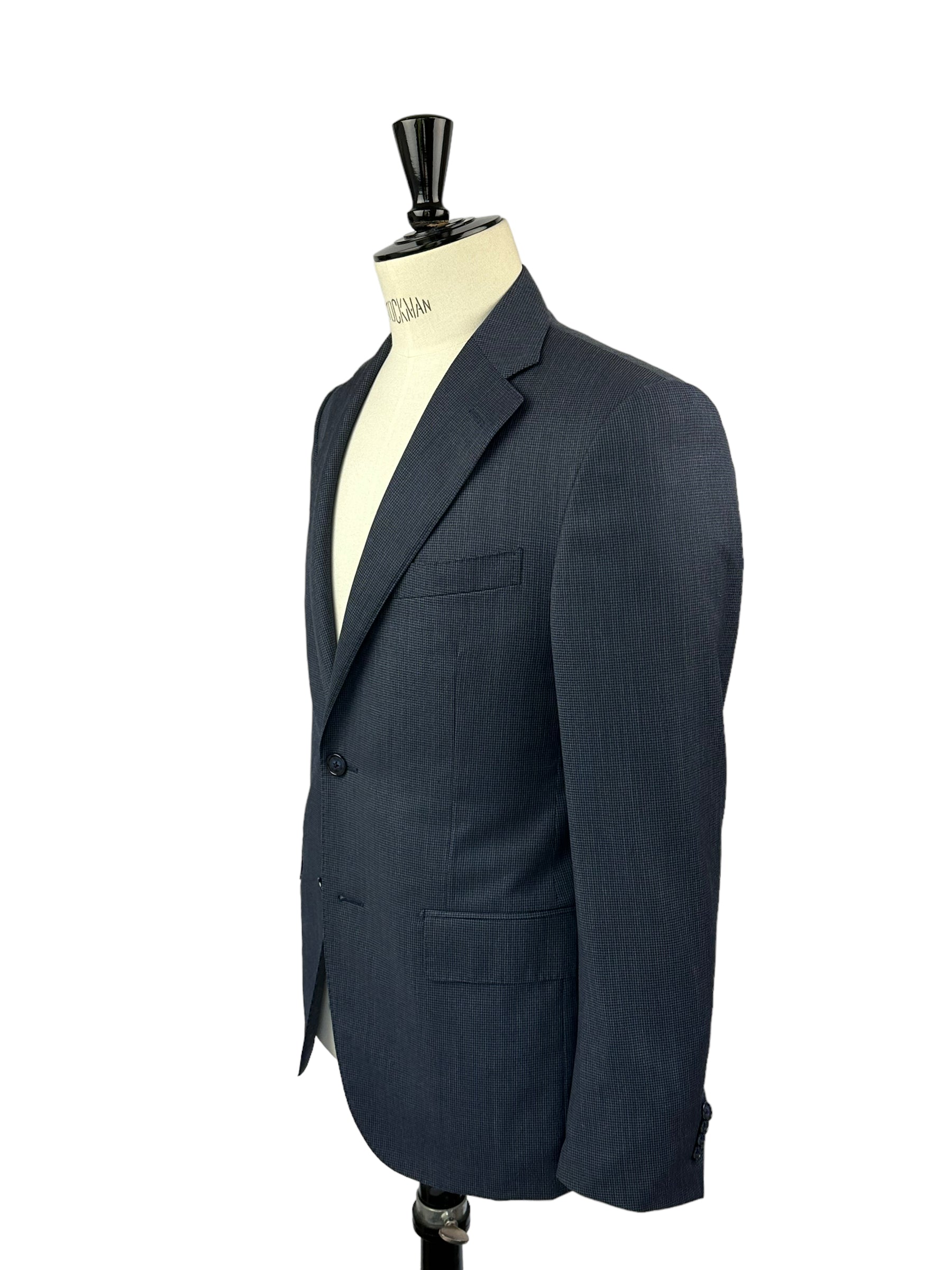 Corneliani Blue Puppytooth Suit