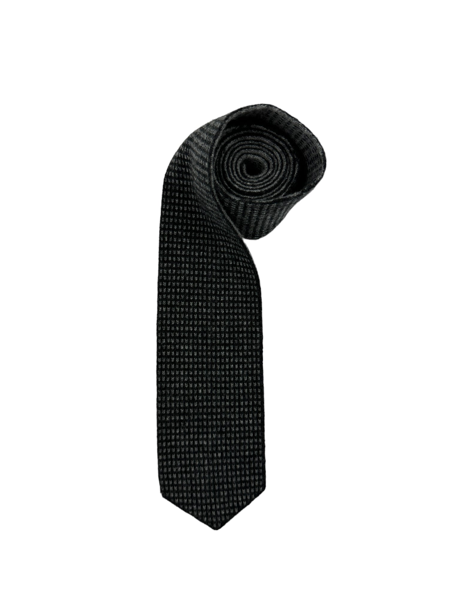 Cesare Attolini Grey Reversible Cashmere Blend Knitted Tie