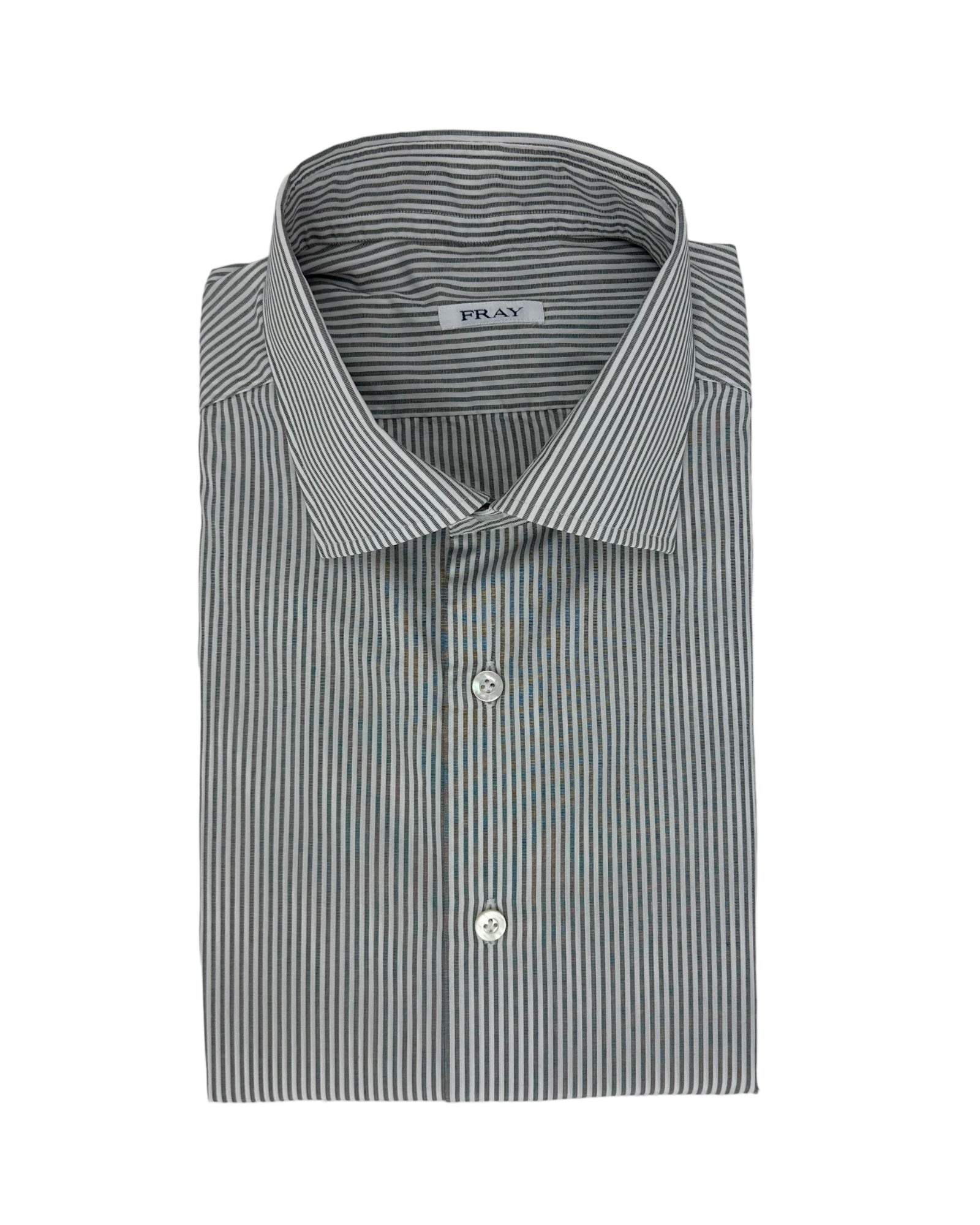Fray Light Grey Striped Shirt