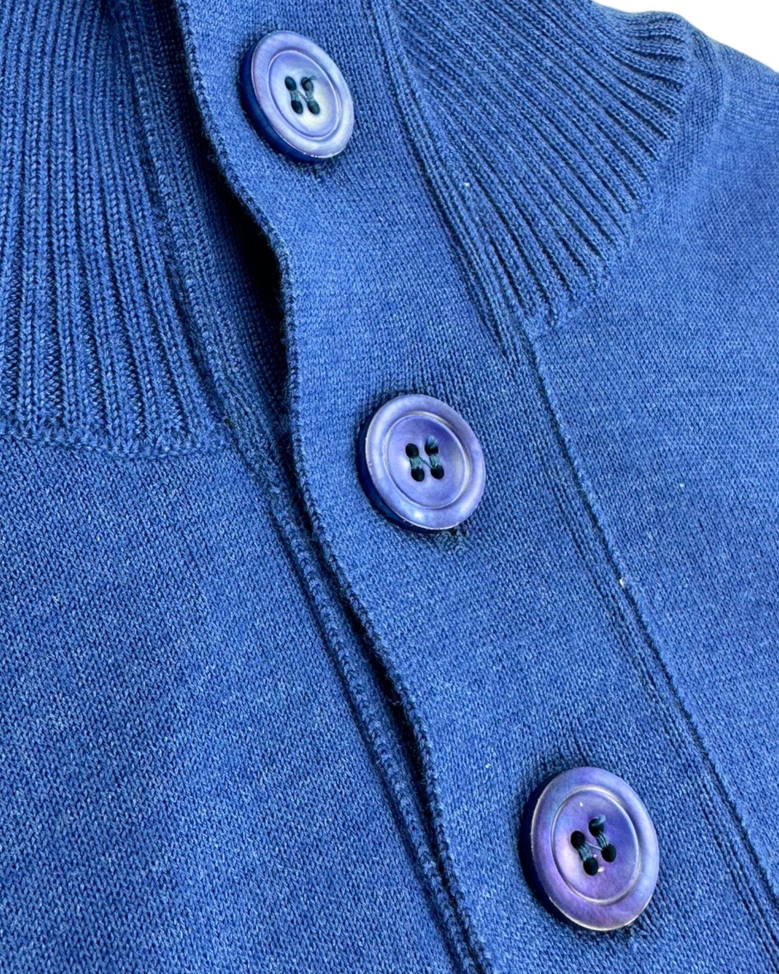 Kiton Royal Blue Long Sleeve Polo