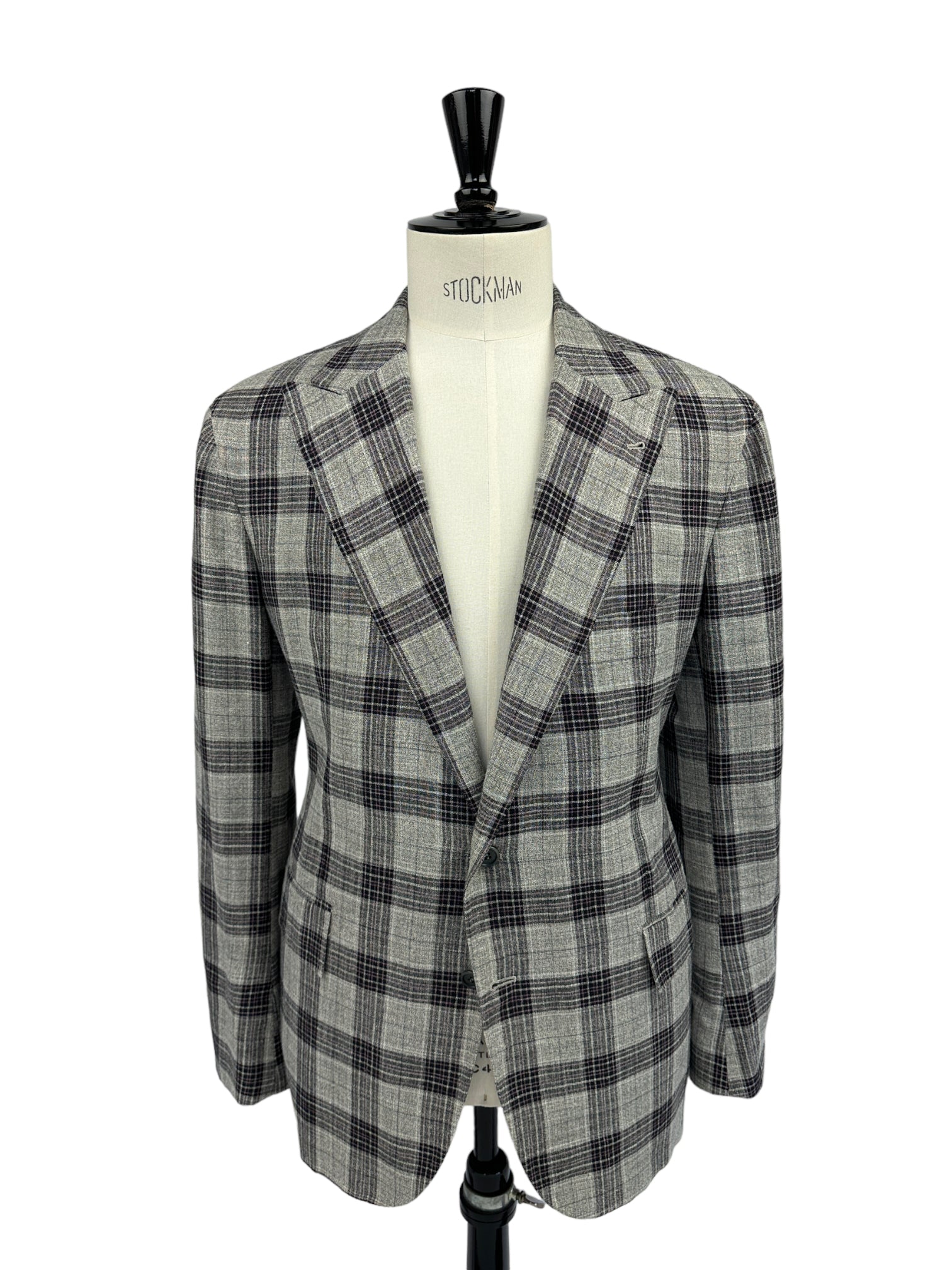 Orazio Purple Glen-Plaid Check Jacket