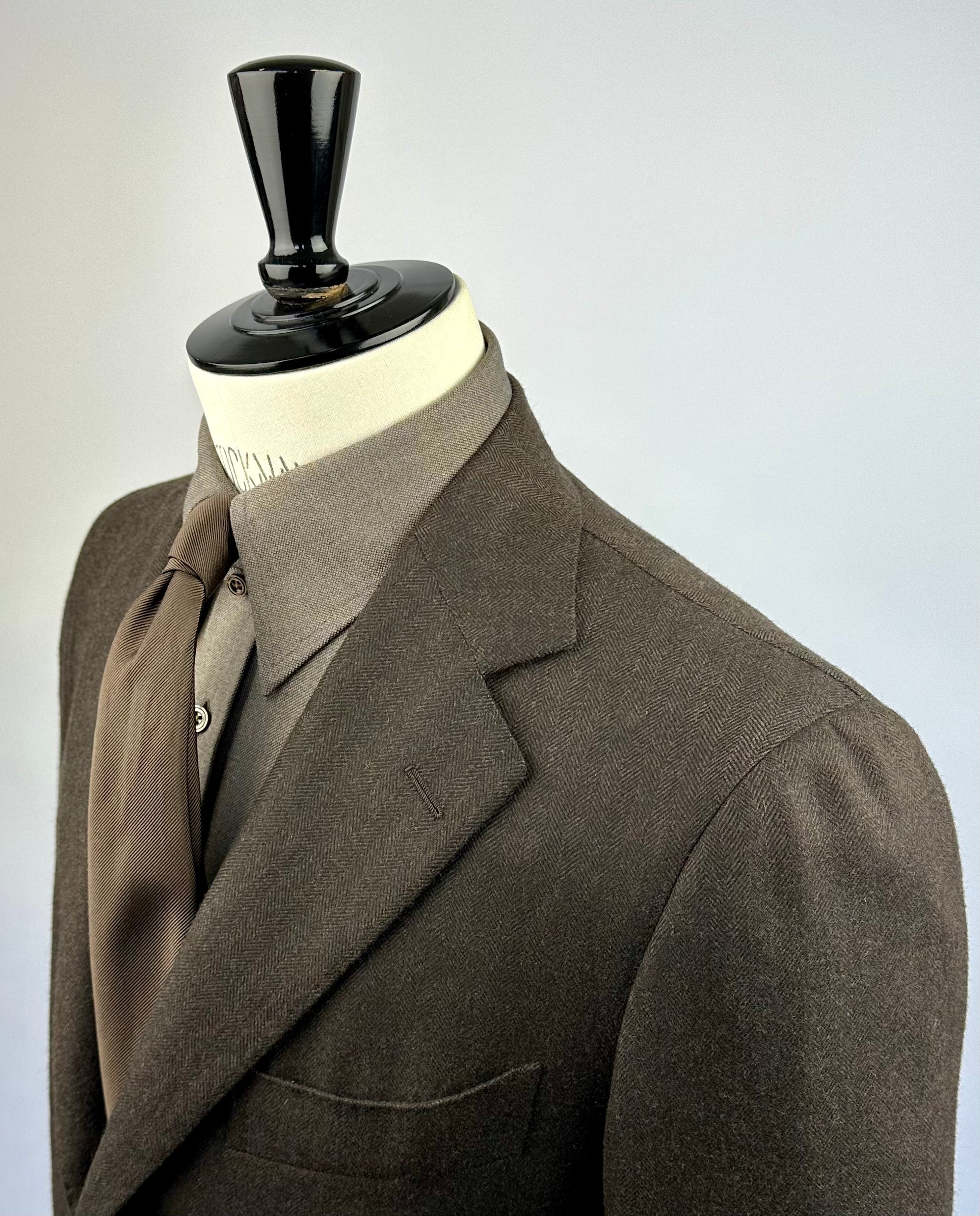 Tom Ford Brown Tab Collar Shirt