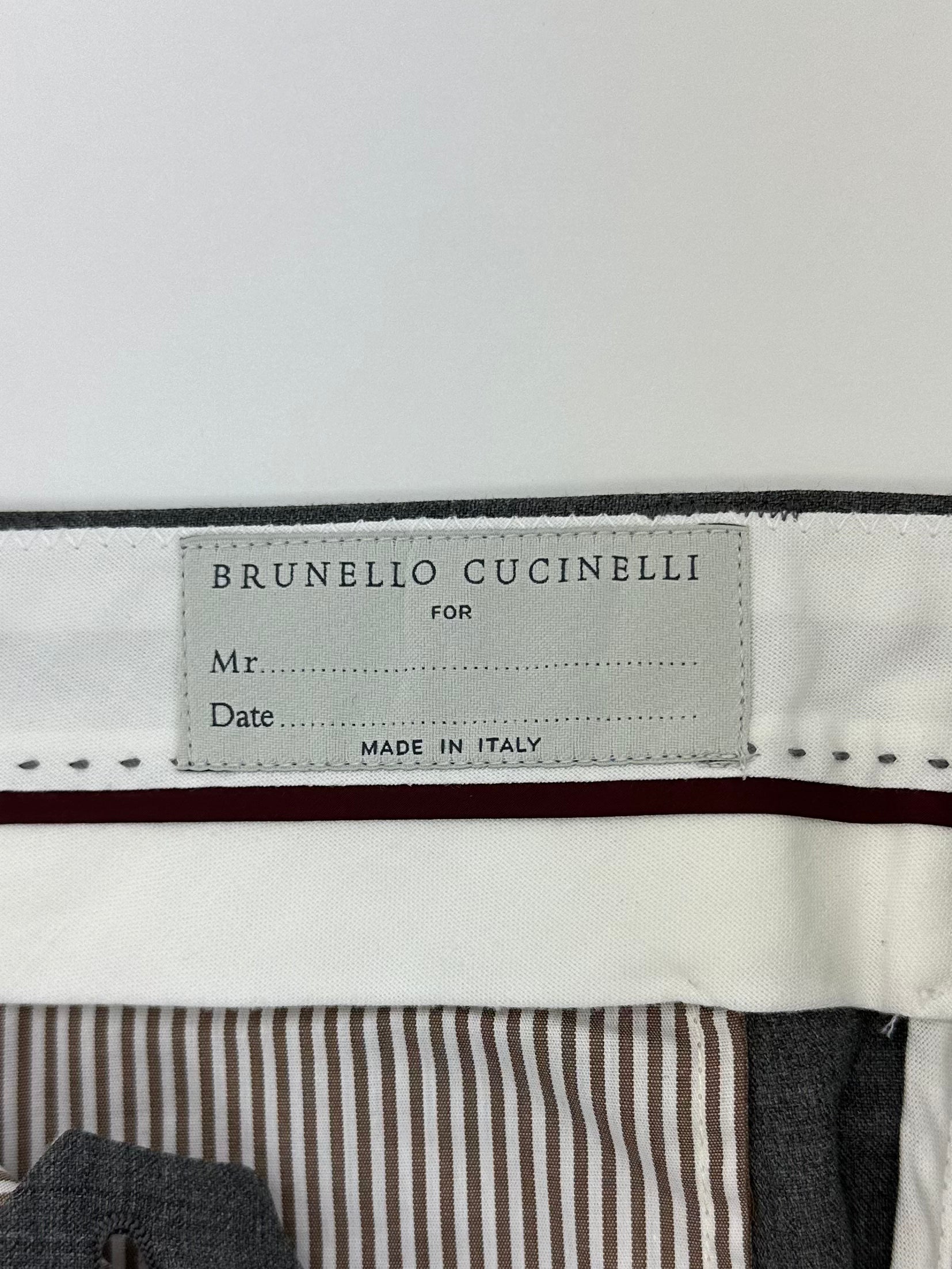Brunello Cucinelli Grijze, coole wollen broek