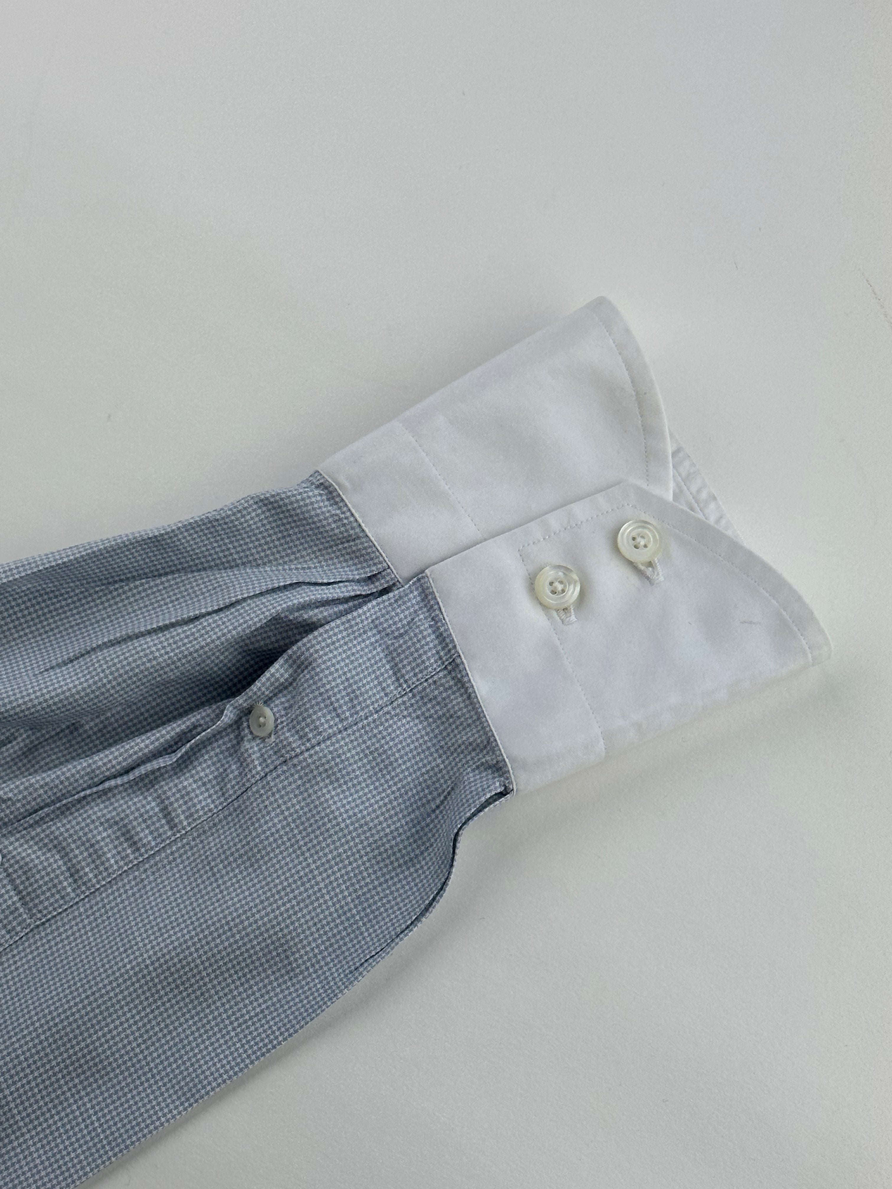 Tom Ford Light Blue Contrast Collar Shirt