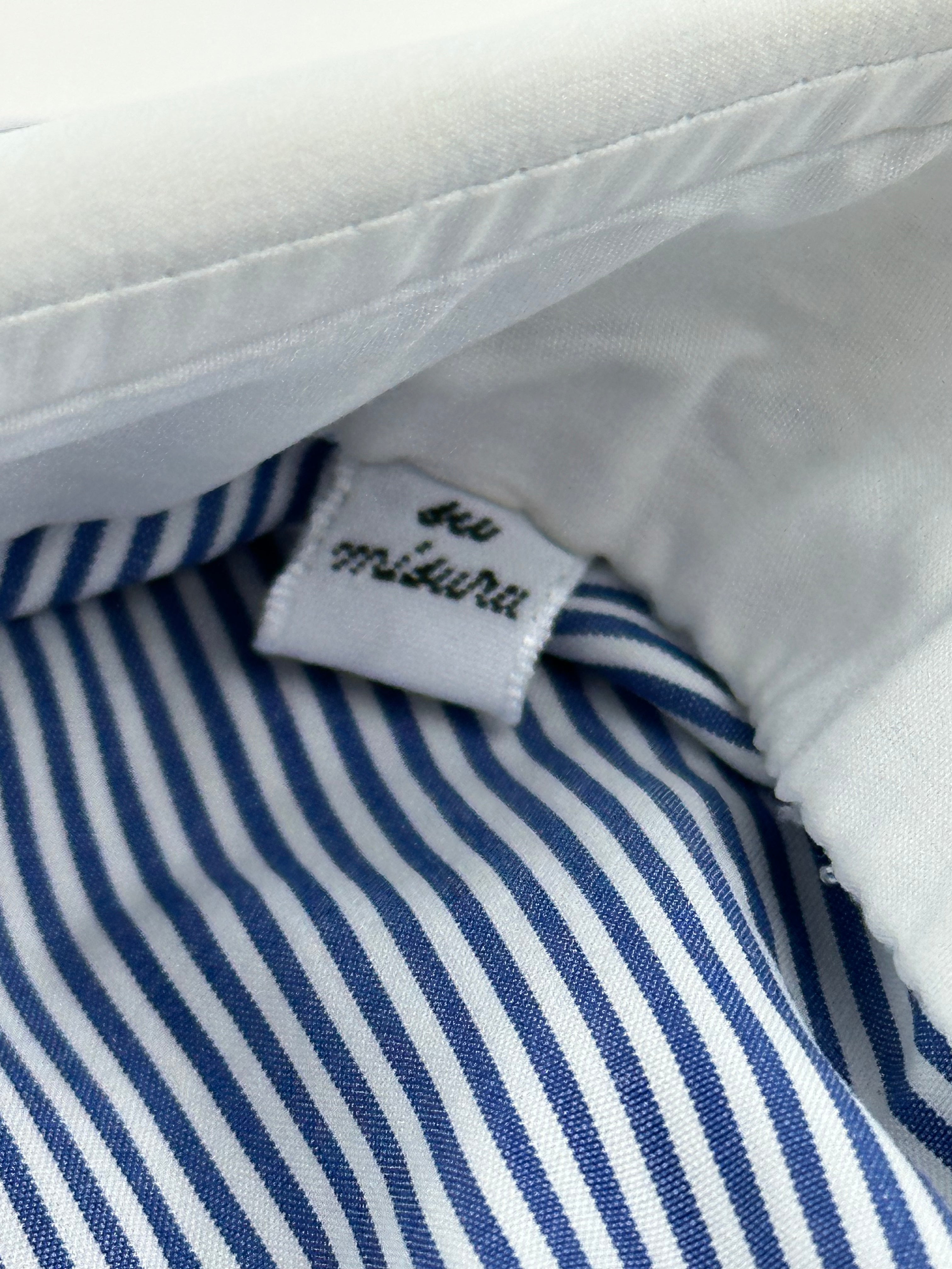 Kiton Blue Contrast Collar Shirt