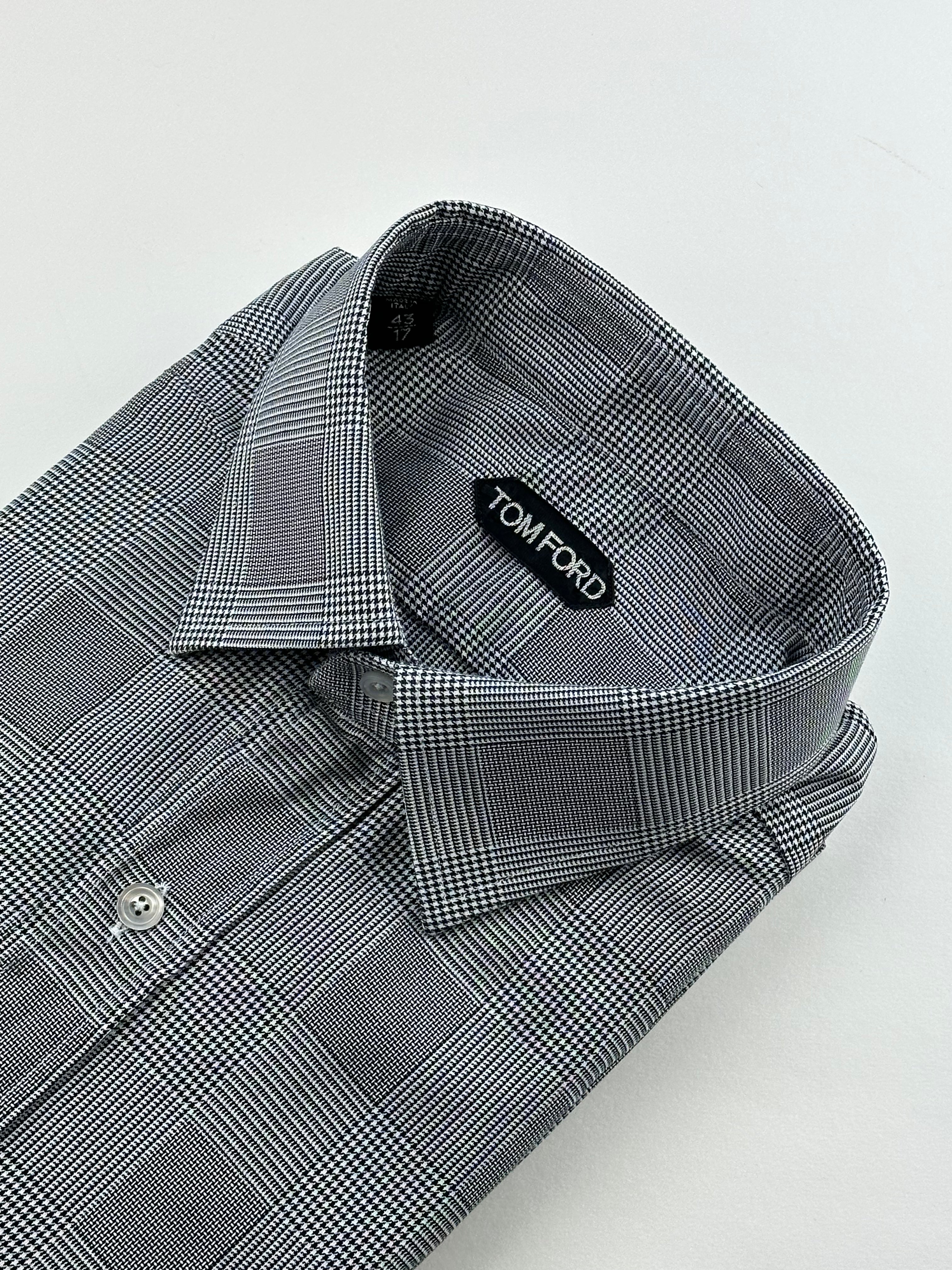 Tom Ford Grey POW Check Shirt