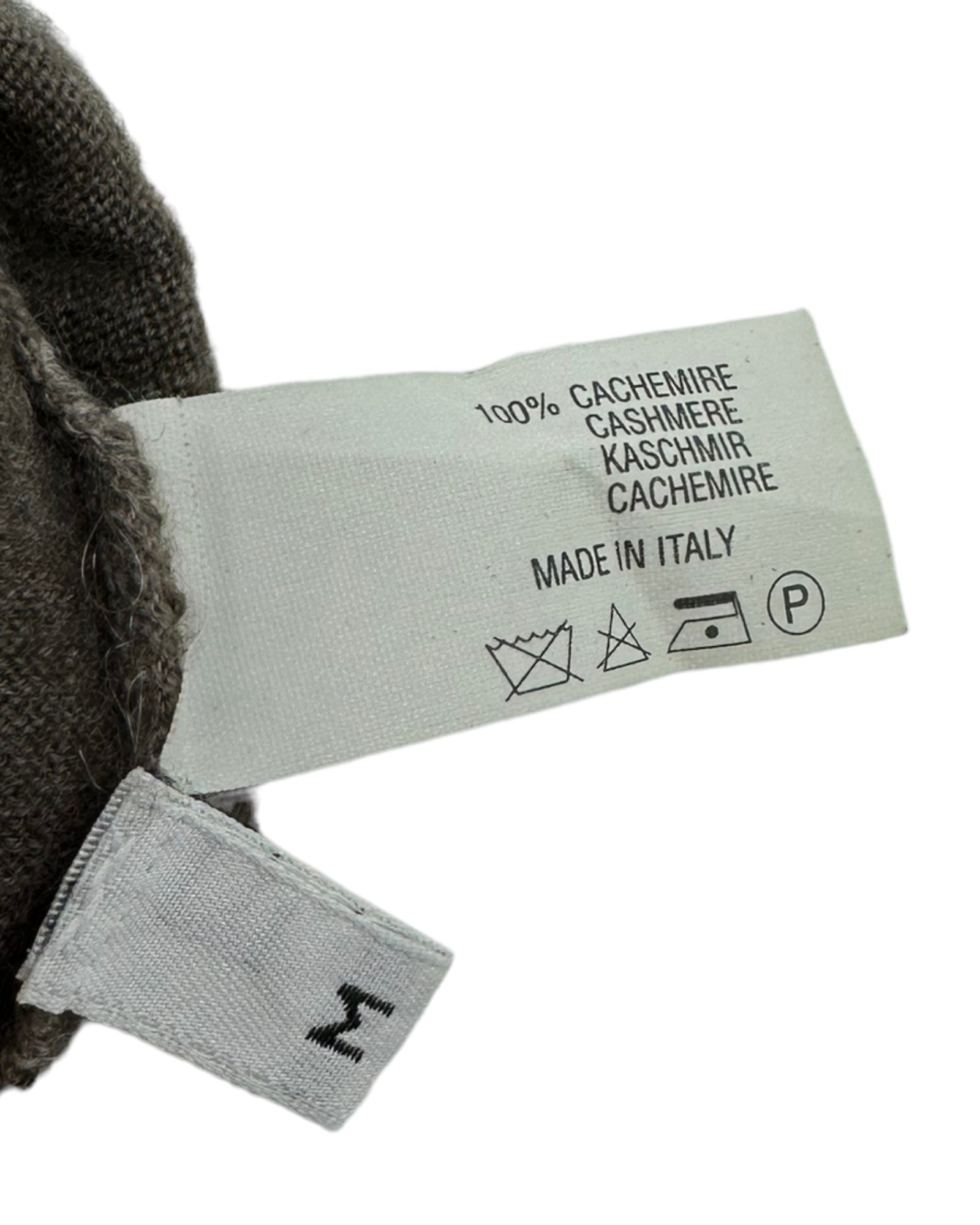Kiton Light Brown Cashmere V-Neck Knit