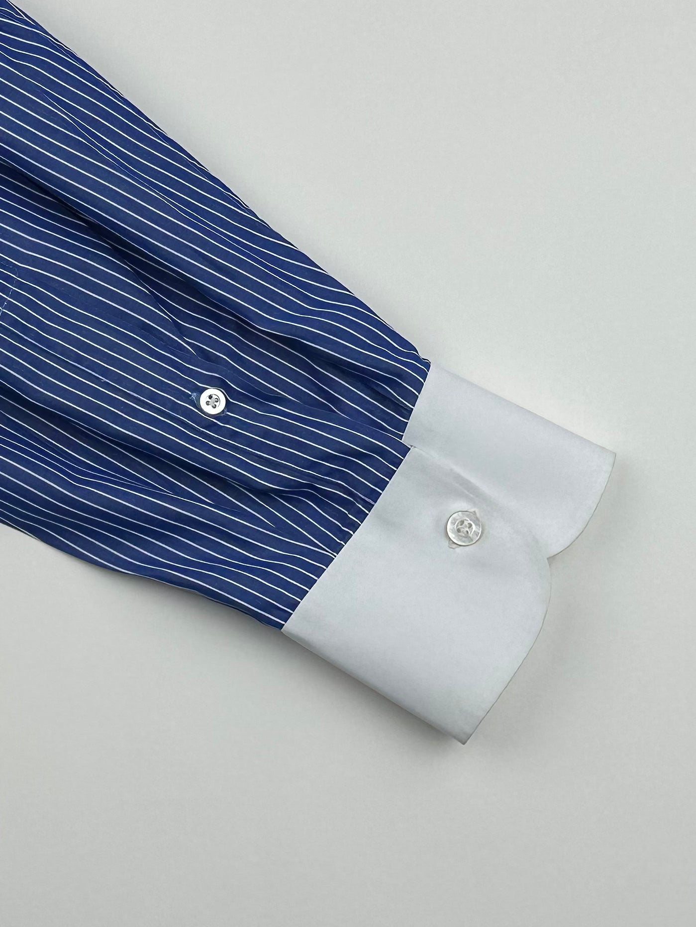 Fray Royal Blue Contrast Collar Shirt