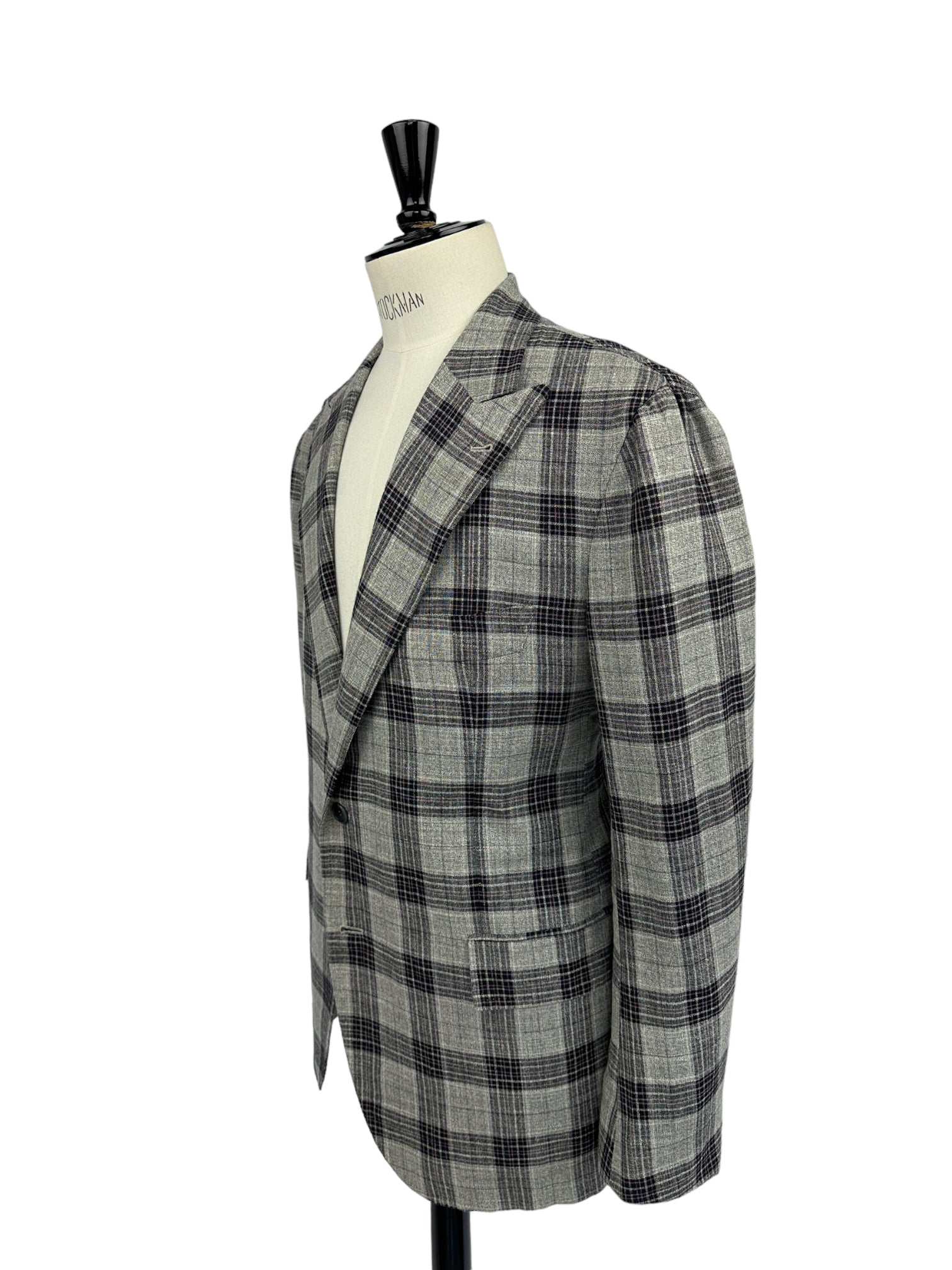 Orazio Purple Glen-Plaid Check Jacket