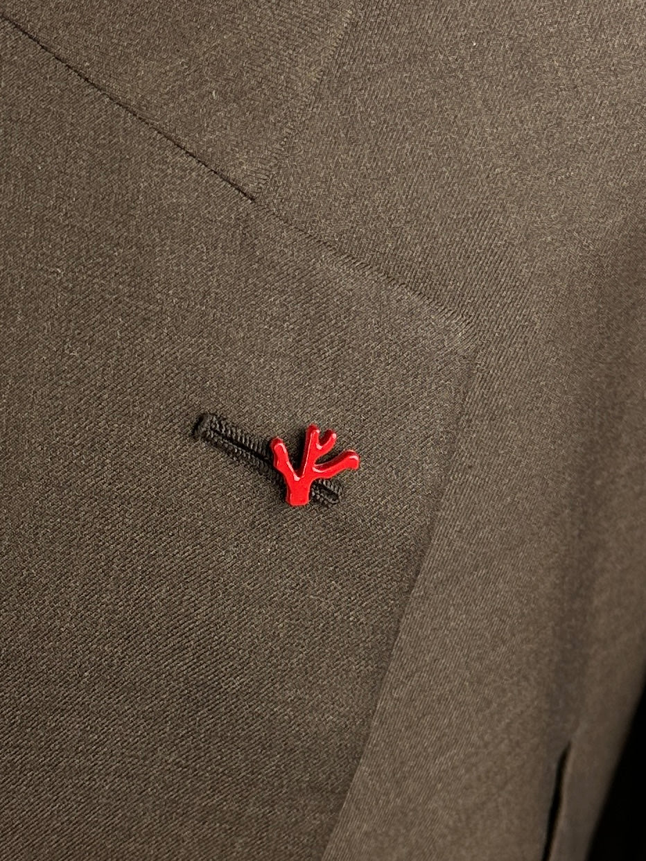 Isaia chocoladebruine jas
