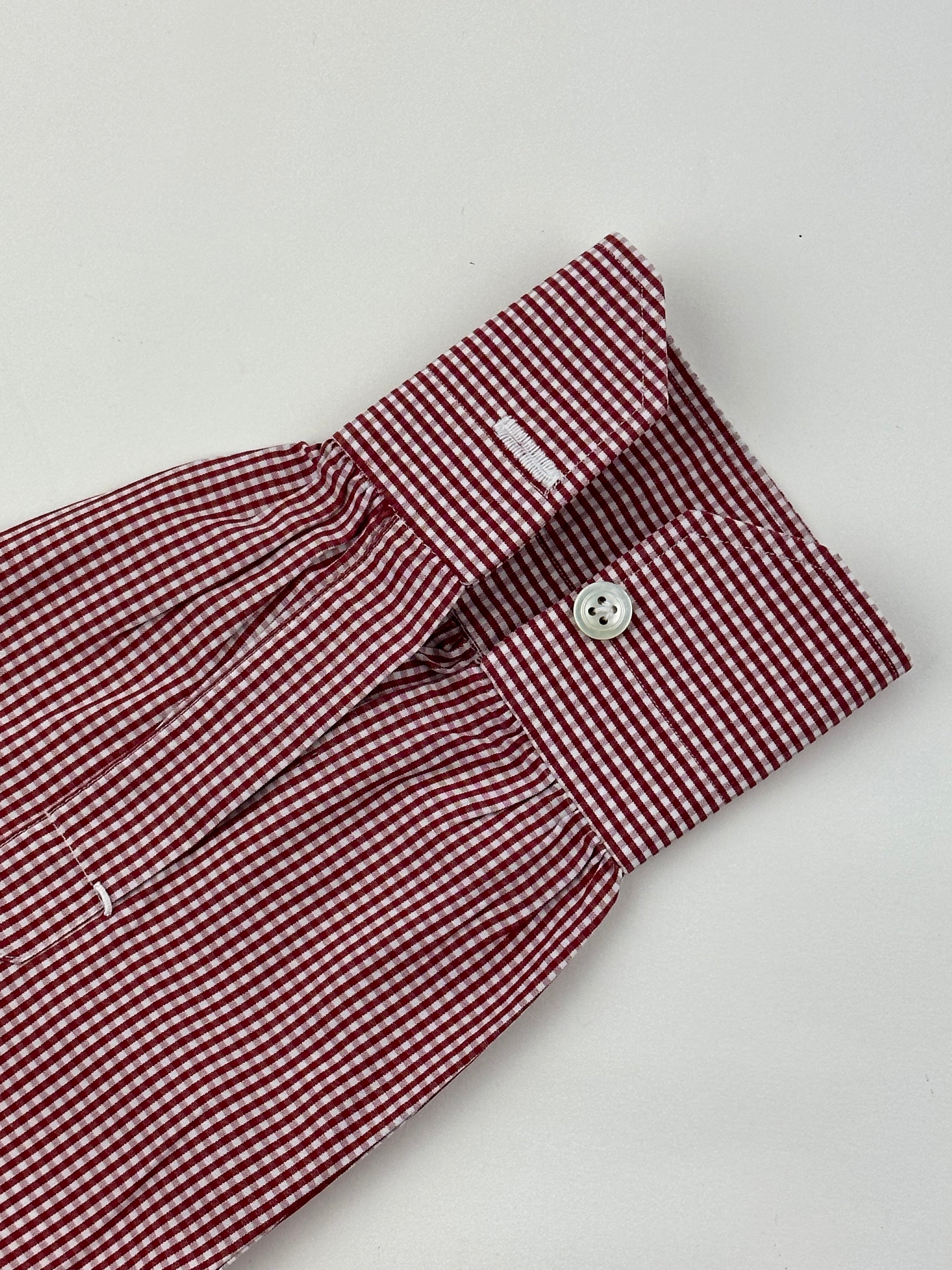 Kiton Gingham Check Shirt