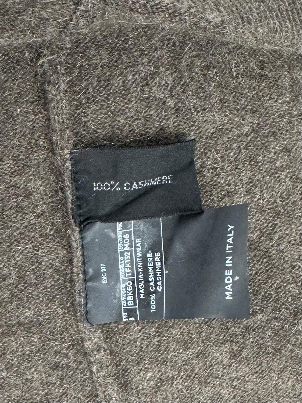 Tom Ford Brown Cashmere Long-Sleeve Polo