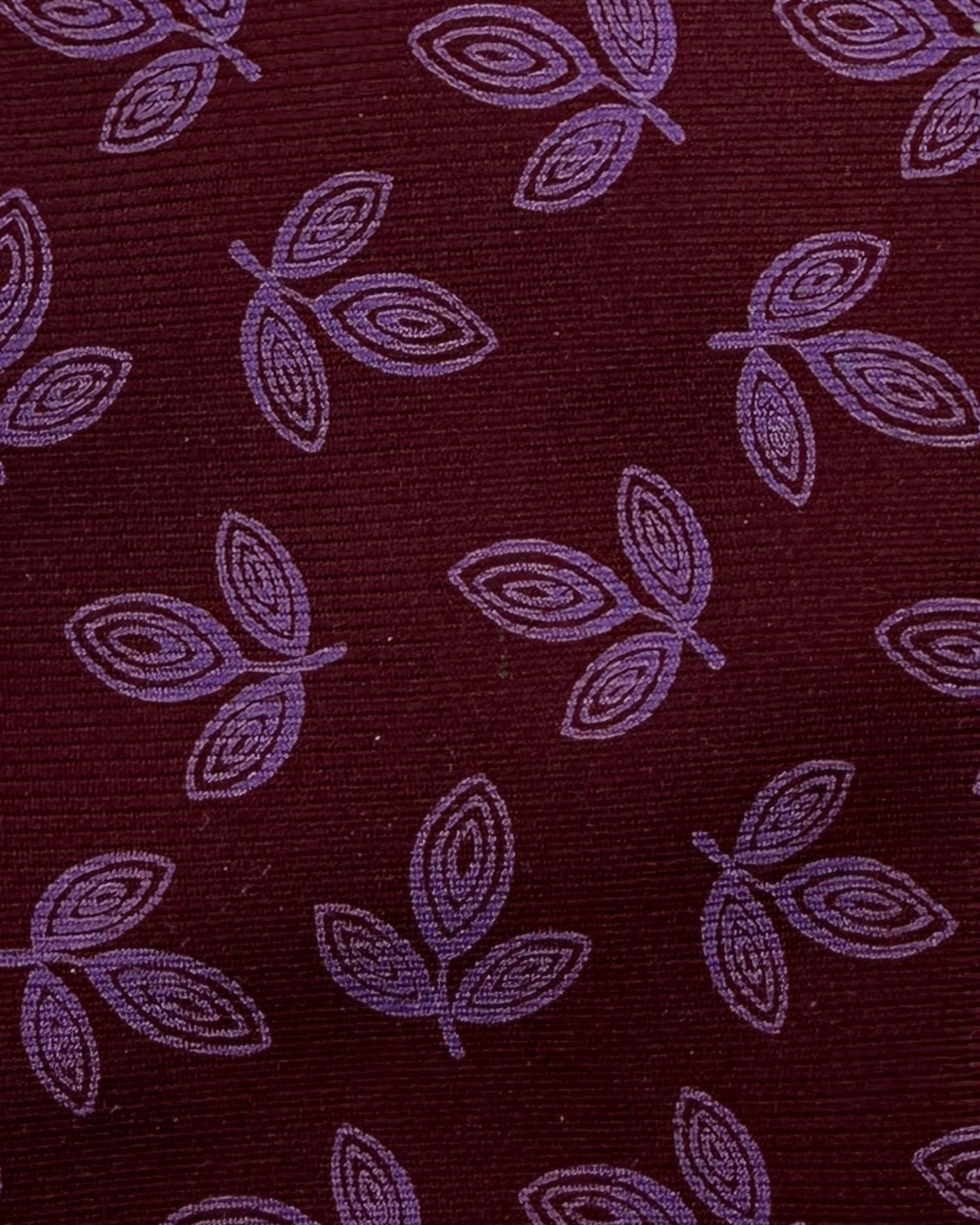 Kiton 5-Fold Wine Red Floral Silk Tie