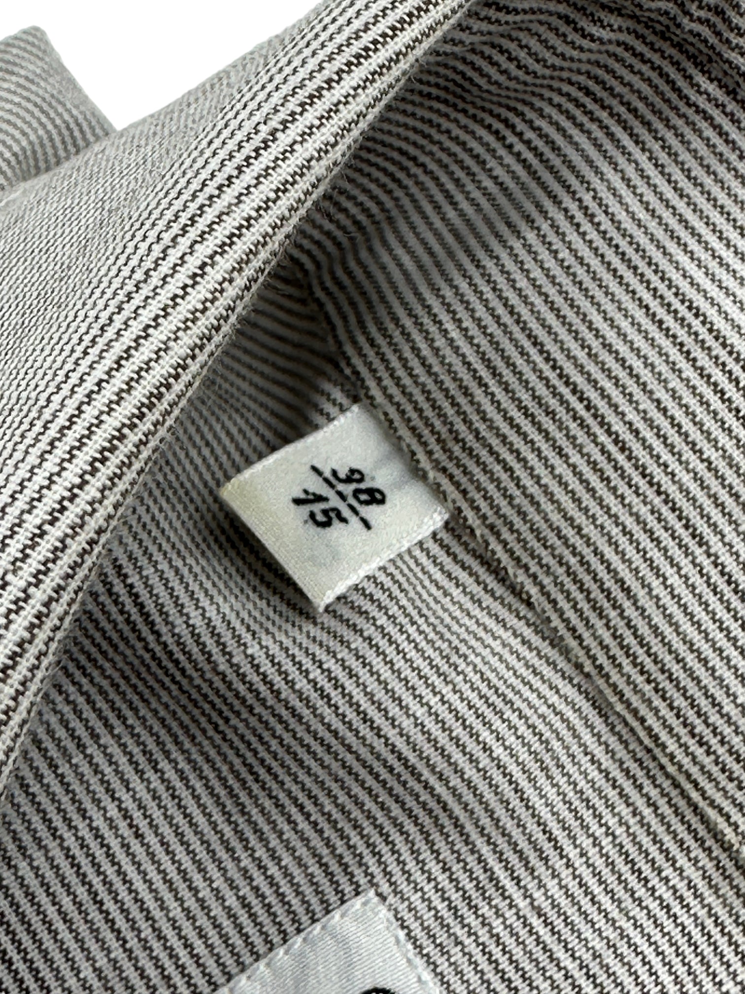 Cesare Attolini Light Brown Pinstripe Shirt